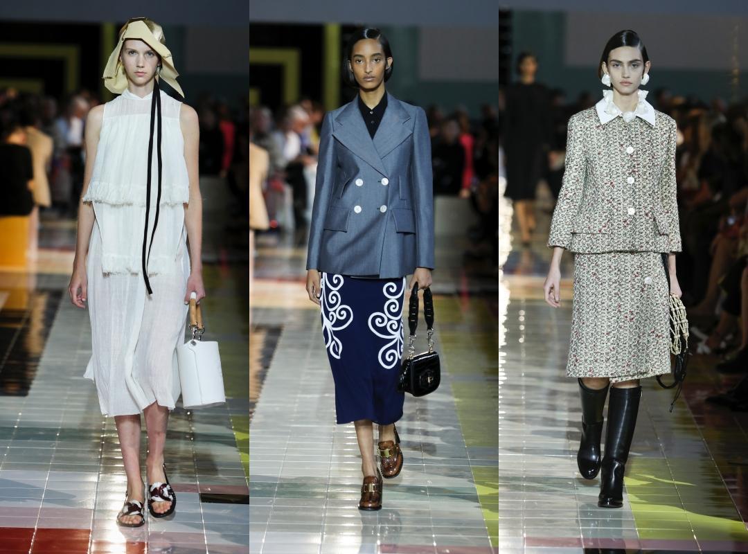 PRADA 2020春夏系列以1910至20年代的設計為服裝輪廓。(PRADA提供)