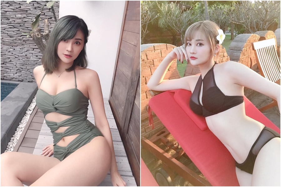 賴品妤泳裝照被挖出,好身材一覽無遺。(翻攝自賴品妤臉書)