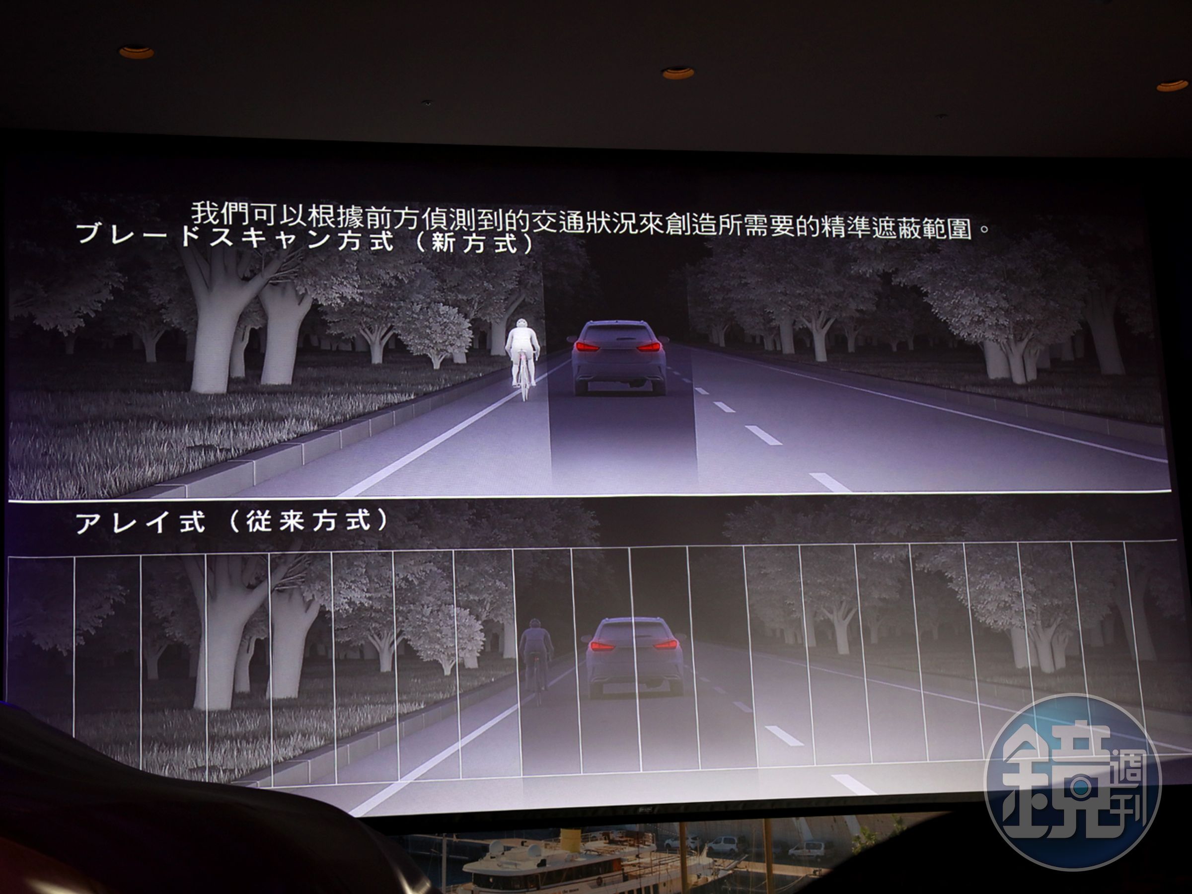 全球首創BladeScan Type AHS智慧型遠光燈自動遮蔽系統（BladeScan Type Adaptive High-beam System），可精準控制頭燈照射及遮蔽範圍，再搭配本回在PCS預警式防護預警系統（Pre-Crash Safety System）上新增的行人偵測功能，讓車主於行車時更安心。