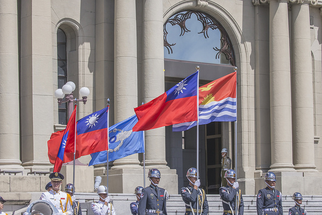 太平洋國家吉里巴斯最近與中國互動頻繁，本週恐宣布與我國斷交。（總統府提供）