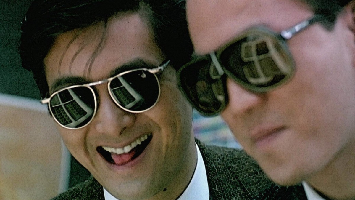 吳宇森執導、周潤發（左）和狄龍（右）主演的《英雄本色》是香港警匪片的經典。（翻攝自https://thestandnews.com）