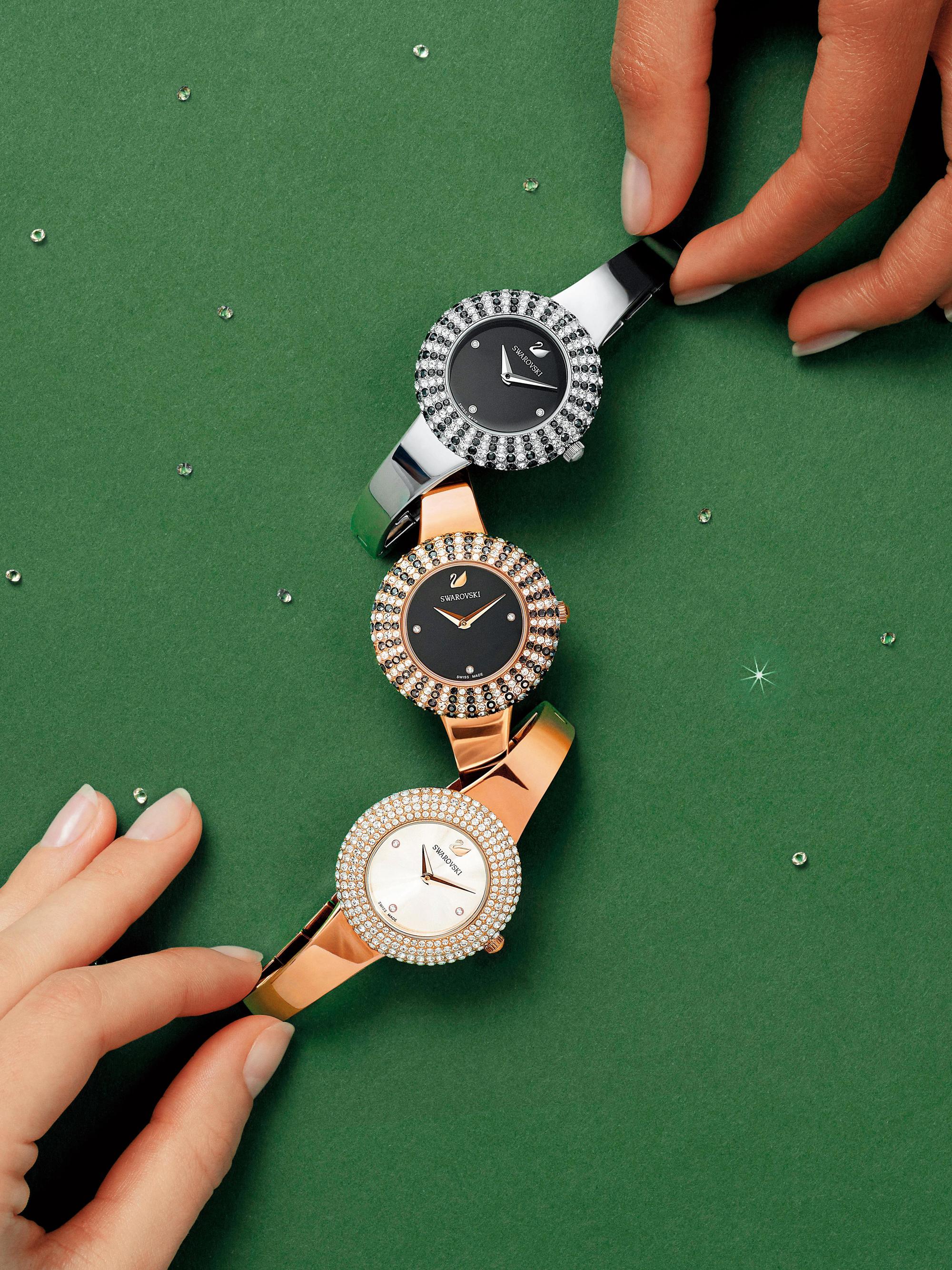 Crystal Rose系列 NT$14,900(上至下)、NT$16,900、NT$16,900(SWAROVSKI提供)