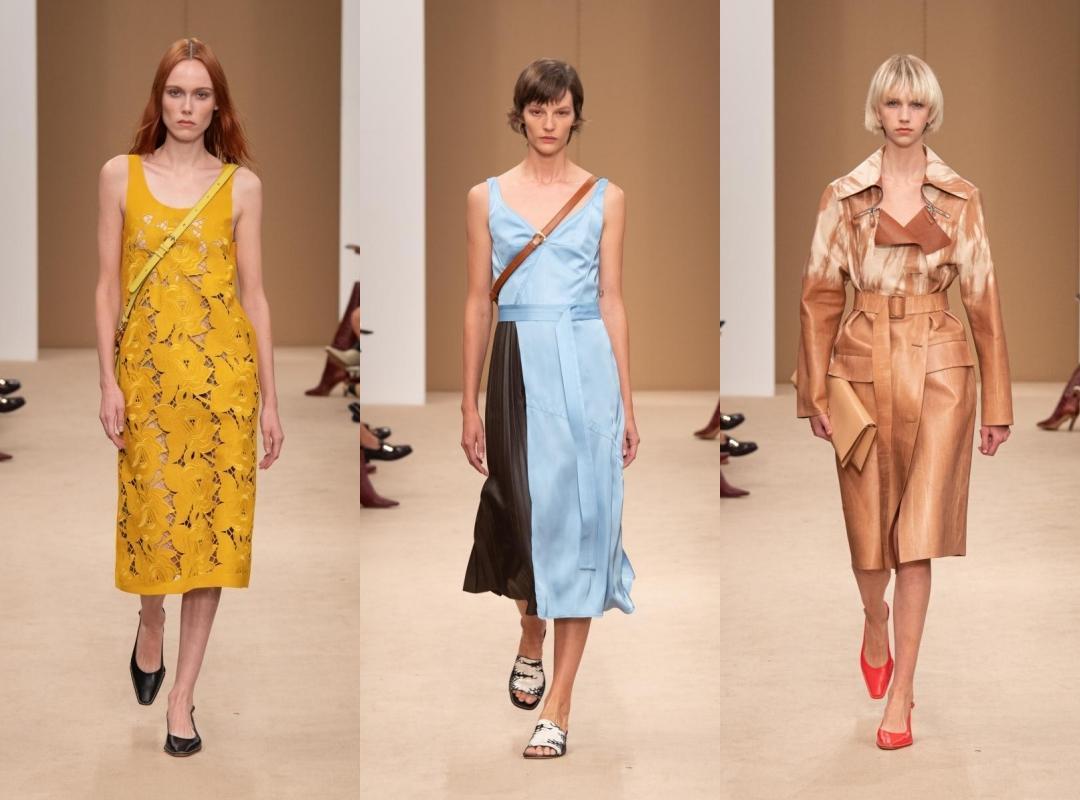 TOD’S明年春夏完整呈現皮革之美:紮染、拼接、立體花瓣效果,都需要工匠的精湛手工藝功力。(迪生提供)