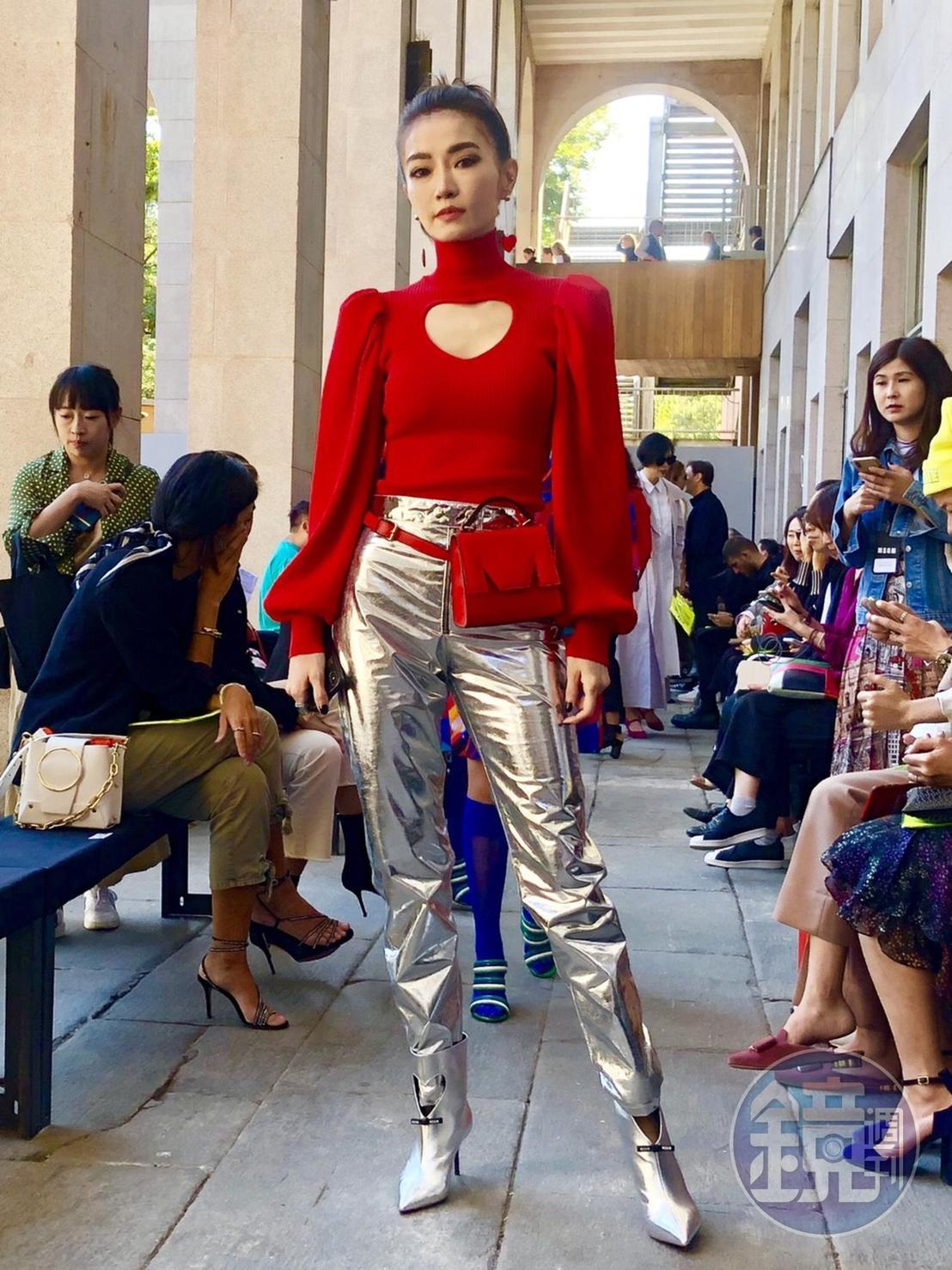 謝金燕如果沒遇上合適的衣服，寧可不出席看秀，也不輕易屈就。