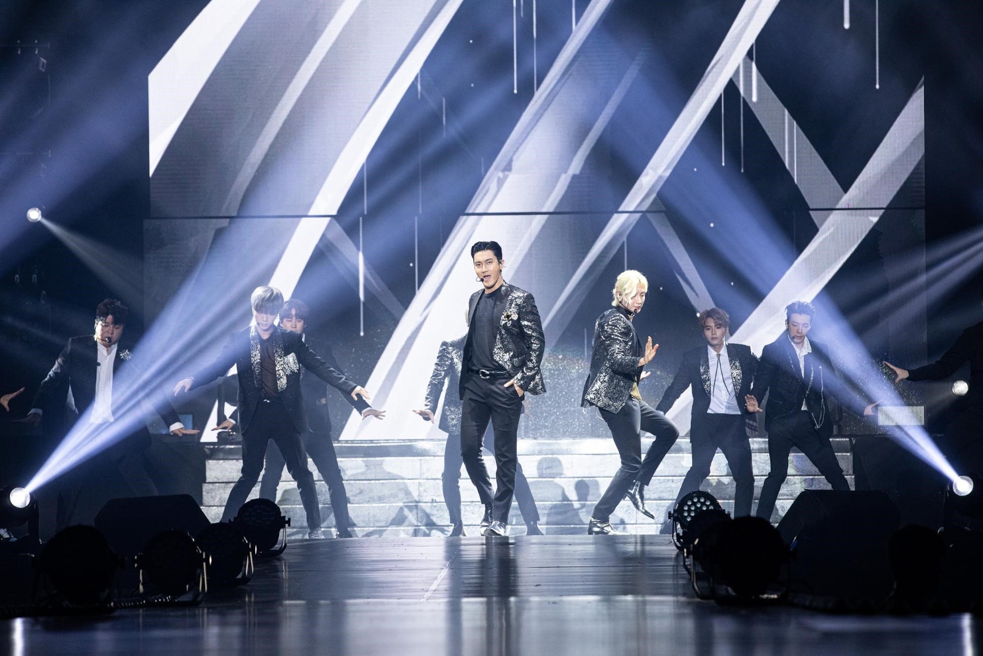 SUPER JUNIOR在拼盤演唱會「K-FLOW2」壓軸開唱。（ON worldwide Co Ltd／希林國際提供）