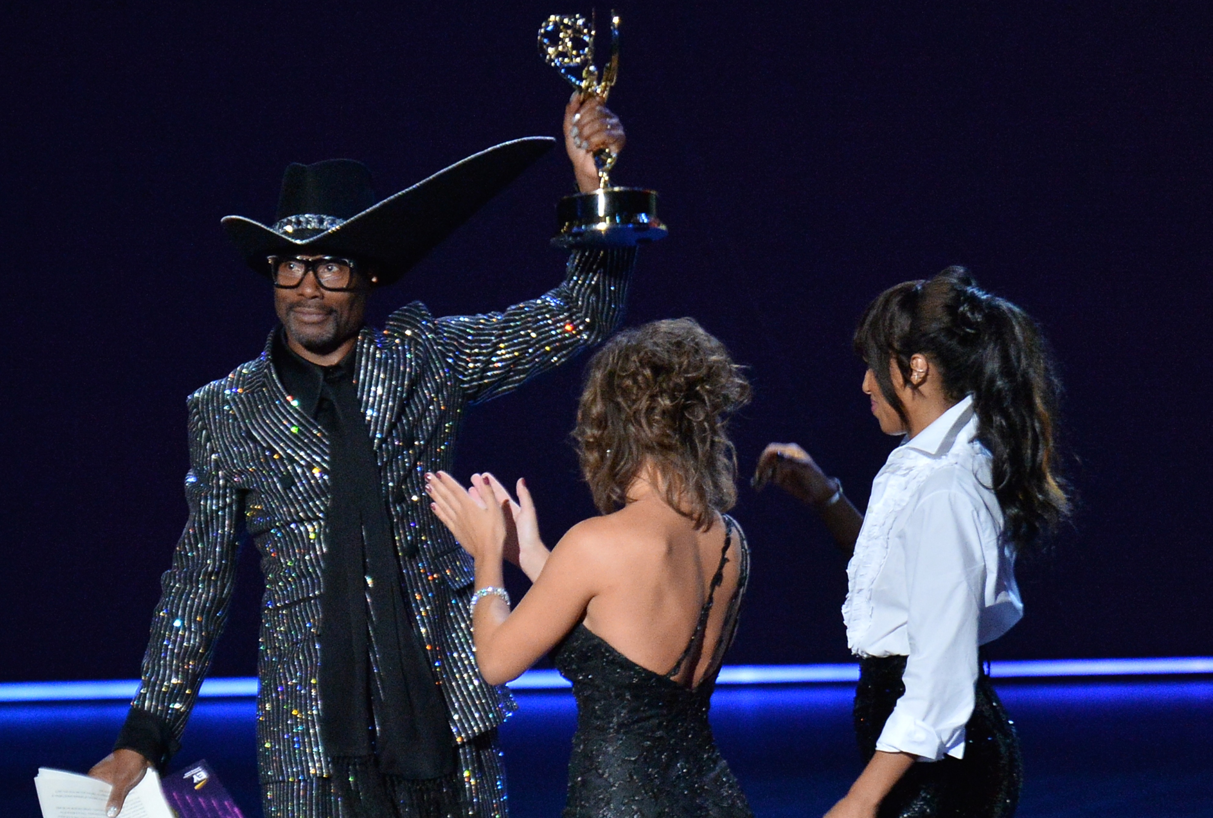 比利波特獲得戲劇類影集視帝，他也是史上第一位黑人男同志演員獲得此獎項。（東方IC）