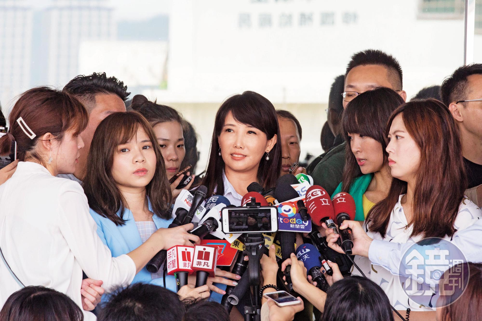 郭發言人蔡沁瑜（圖）以及永齡基金會顧問郭昕宜，都已分別落戶桃園八德、台中北區，鎖定挑戰「韓家軍」的國民黨現任立委陳學聖及沈智慧。