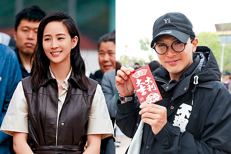 張鈞甯和邱澤2人首次合作電影《八歲的爸爸》，被傳從戲裡愛到戲外。（翻攝自《八歲的爸爸》微博）