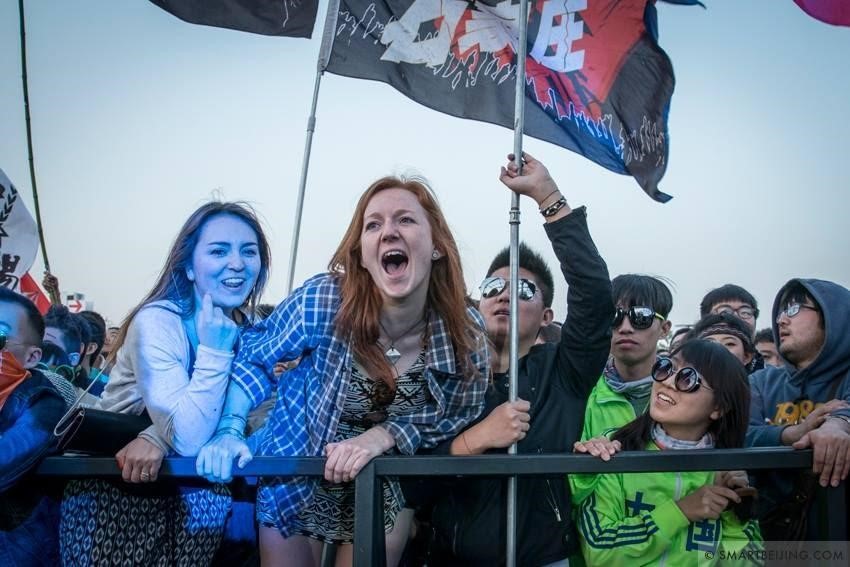 中國大陸的迷笛音樂節以搖滾、重金屬樂吸引樂迷朝聖，有不少外國粉絲也慕名而來。（翻攝自迷笛官方臉書）