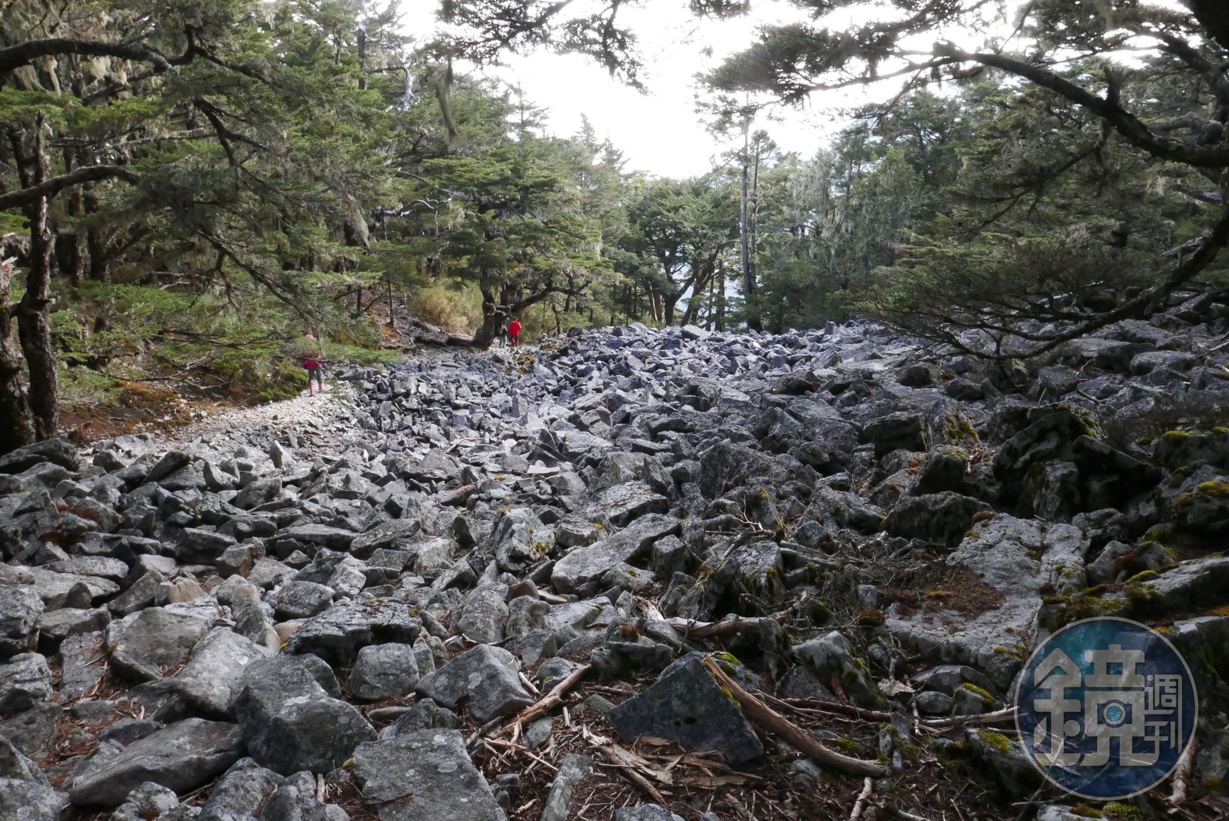 前往池有山，為一片巨石坡。