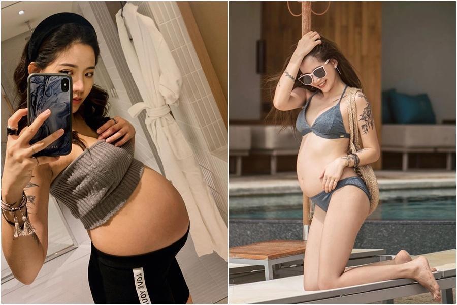 女星陳艾琳懷孕8個多月，透露因為胎兒「臍帶繞頸」，只能選擇剖腹產。（翻攝自陳艾琳IG）