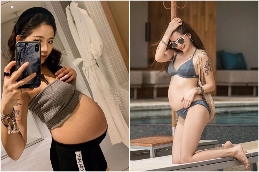 女星陳艾琳懷孕8個多月，透露因為胎兒「臍帶繞頸」，只能選擇剖腹產。（翻攝自陳艾琳IG）