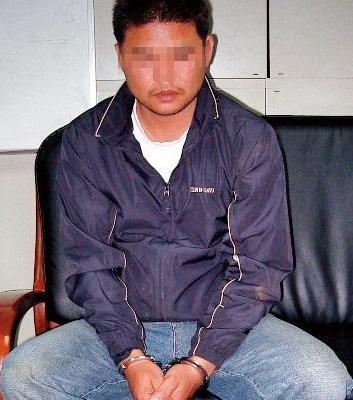 張鎮棋（上圖）夥同共犯合謀搶劫運鈔車，沒想到連錢都沒看到就被逮捕。（翻攝東森新聞）