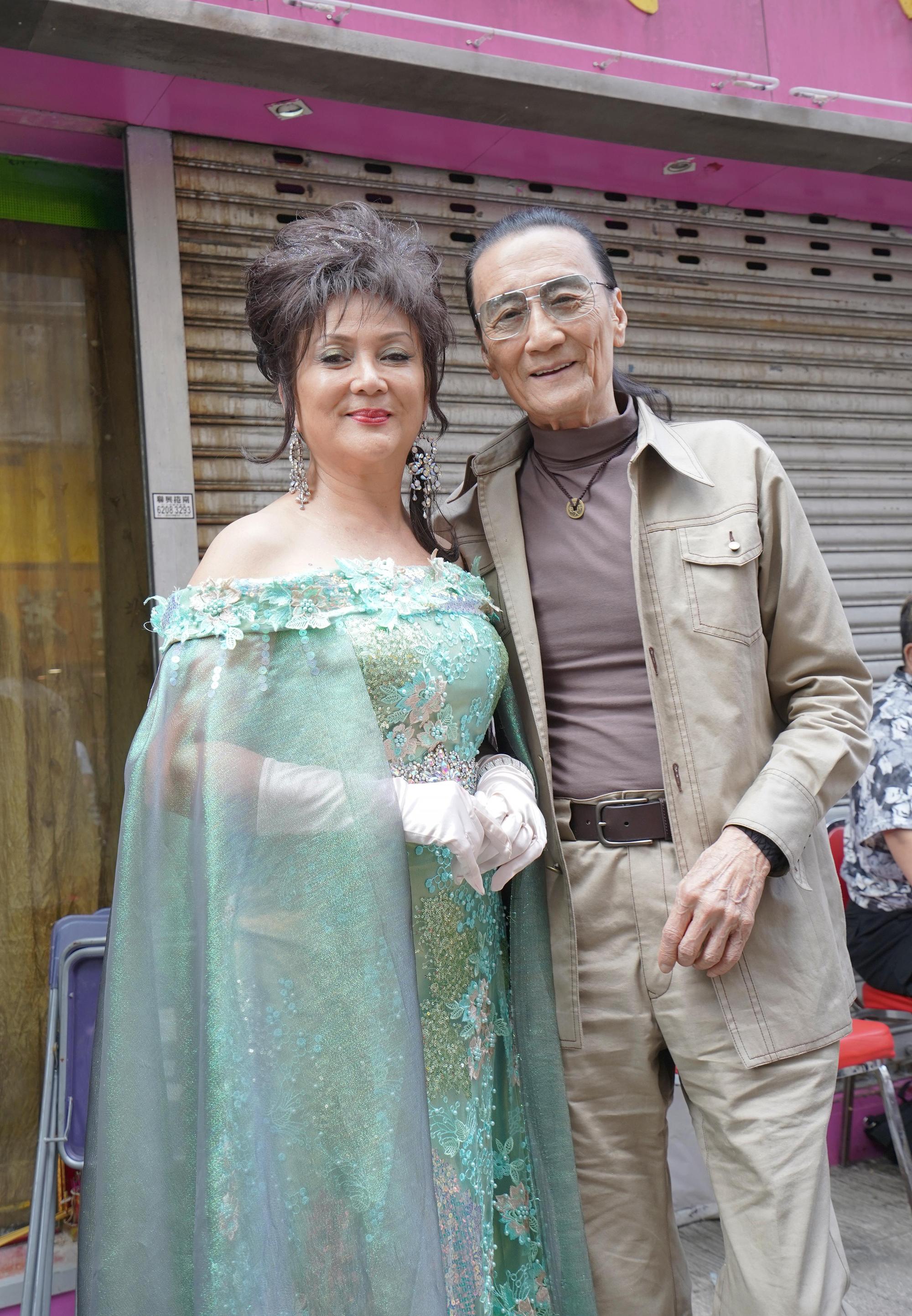 謝霆鋒爸爸謝賢拍攝新電影《殺出個黃昏》,其實他還有一個任務,就是幫忙帶新人。旁為馮寶寶。(寫Homemade提供)