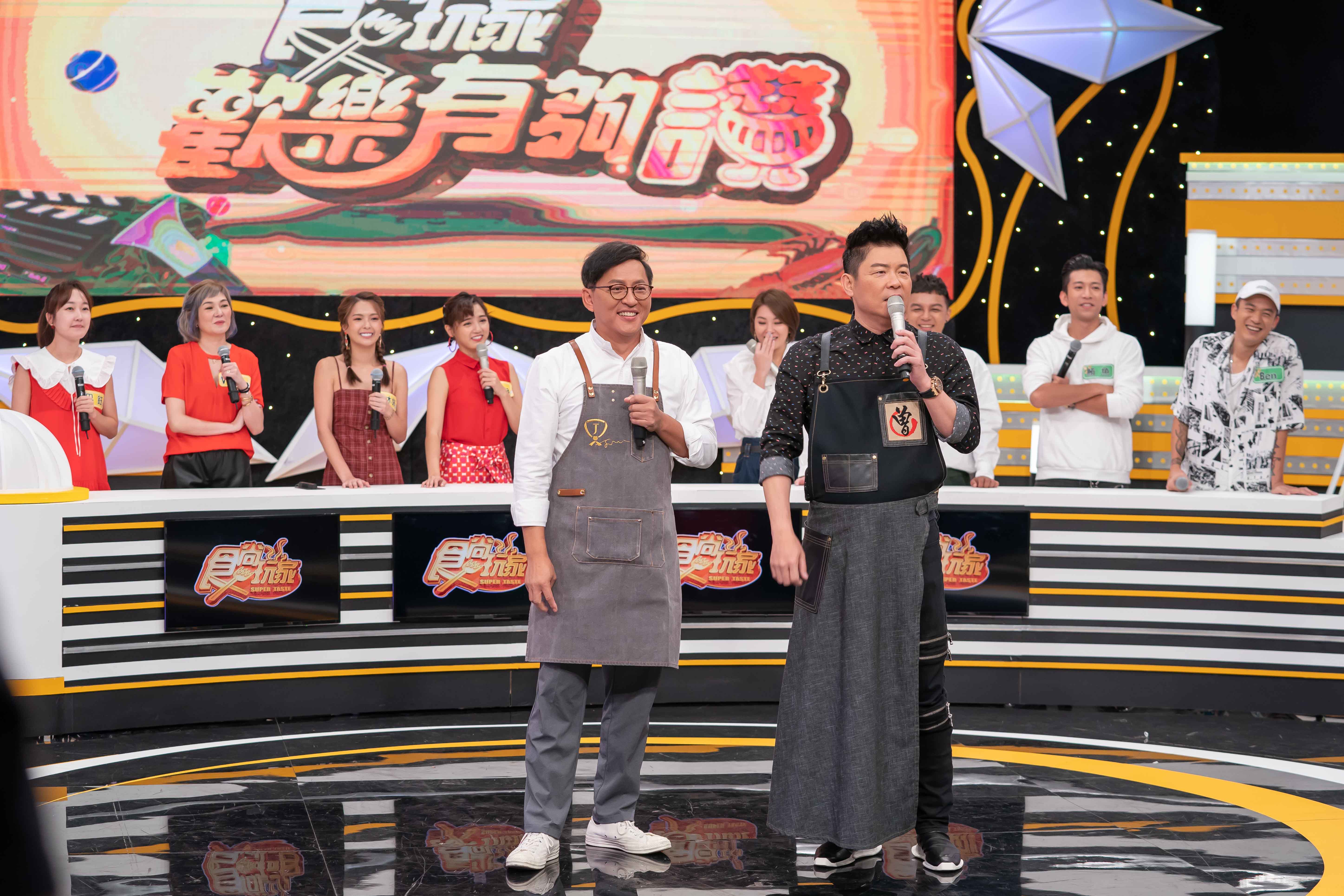 TVBS歡樂台《食尚玩家-歡樂有夠讚》由曾國城和詹姆士主持。（TVBS提供）