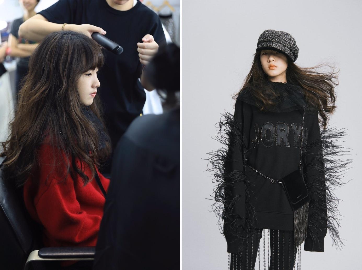 小S大女兒Elly再度接獲時尚形象拍攝工作。招牌厭世高級顏,被網友封為「本身就是時尚」(翻攝自JORYA微博)
