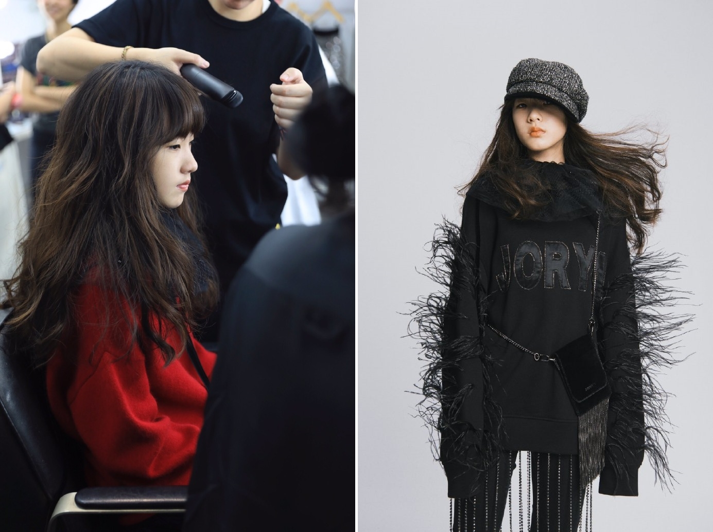 小S大女兒Elly再度接獲時尚形象拍攝工作。招牌厭世高級顏，被網友封為「本身就是時尚」（翻攝自JORYA微博）