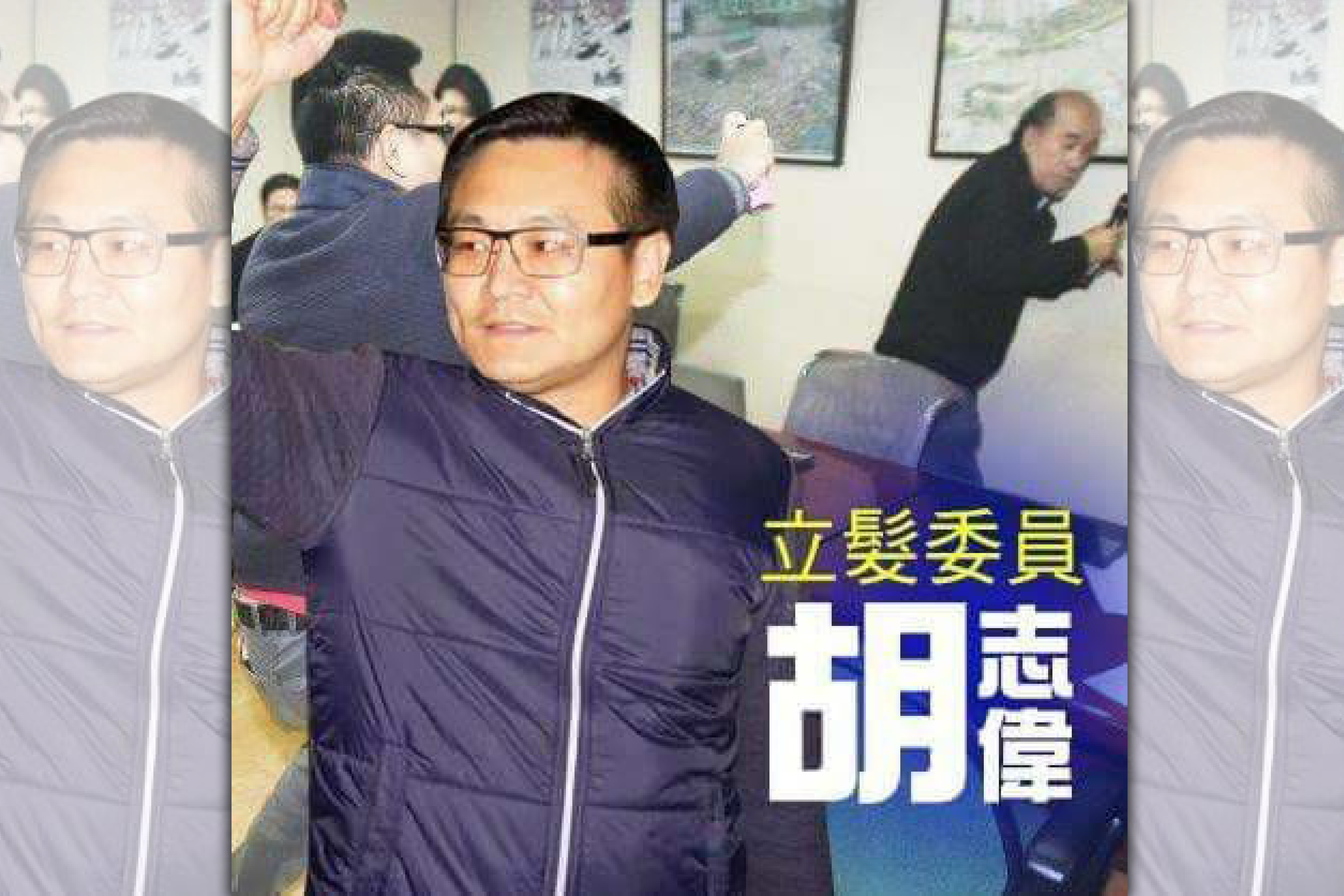 台大教授蔡丁貴遭人噴生髮水,就是胡志偉所為。(翻攝自胡志偉臉書)