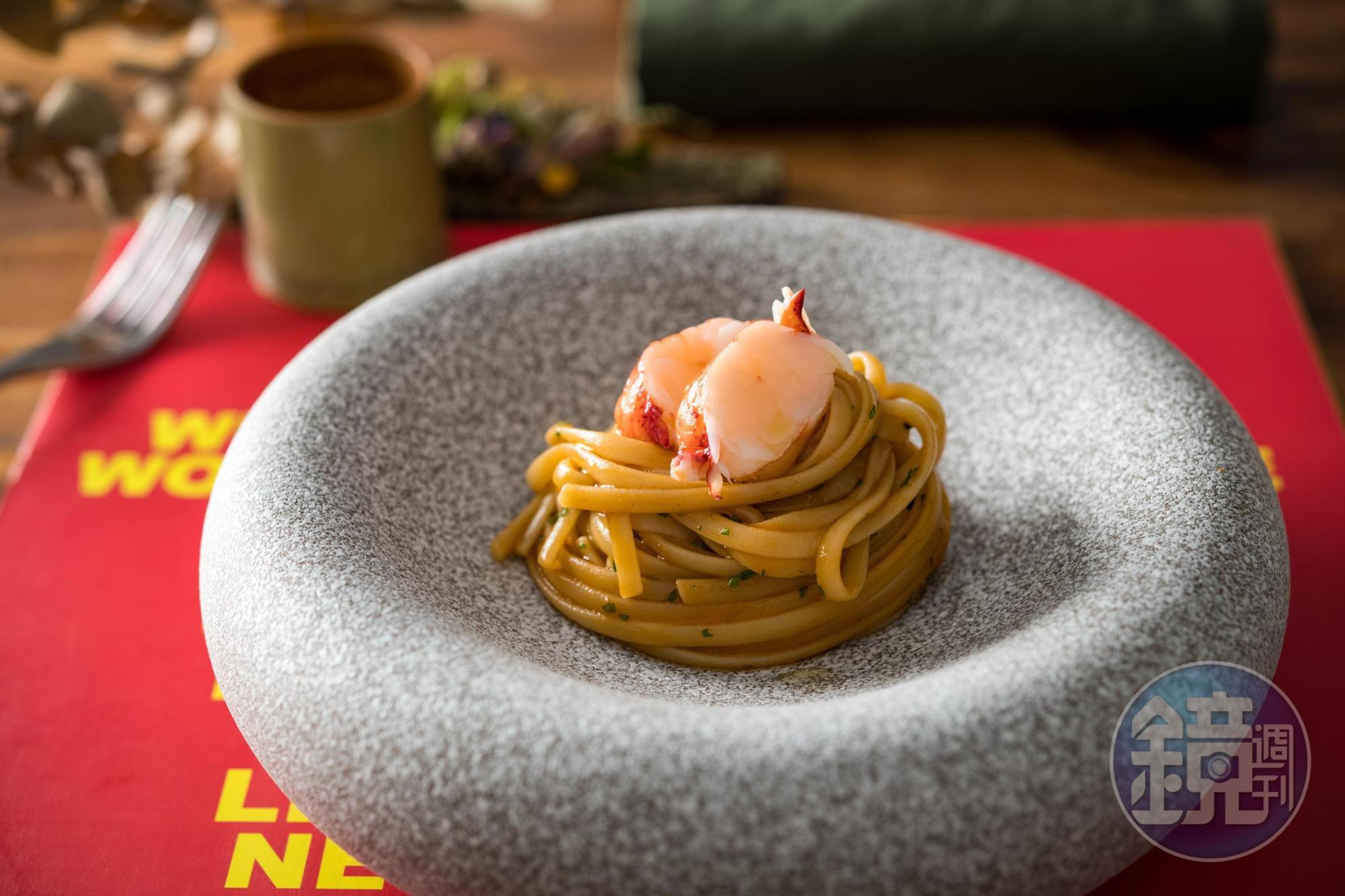 ANiMA雖然無菜單，但套餐中固定有義大利麵。