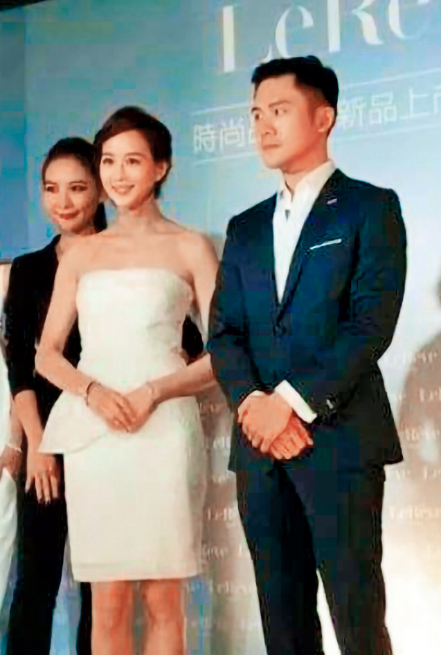 圖中那名看來頗為體面的男子，就是追過張鈞甯（中）的Charles（右），可惜酒後摸摸親親之後就沒下文了；Charles為了她還跟當時女友分手。（讀者提供）