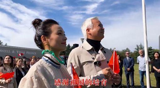 張庭(左)特地拍影片、錄製旁白感謝「祖國的培育」。(翻攝自張庭微博)