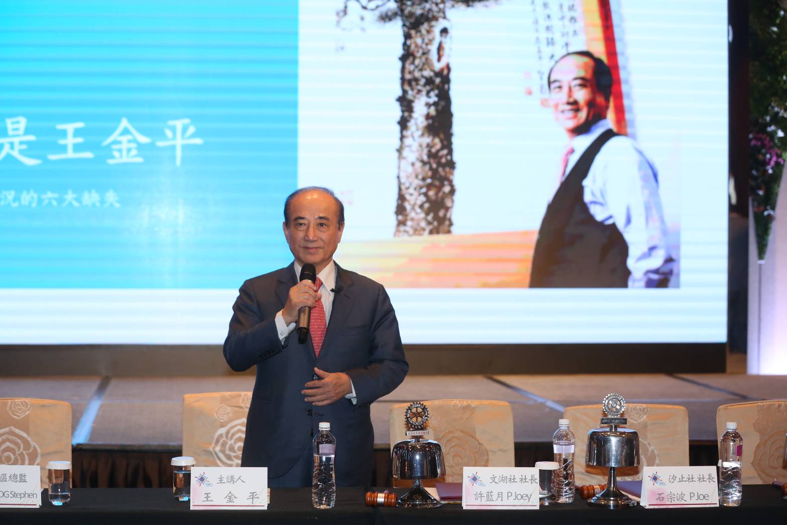 前立法院長王金平今（2日）受邀出席扶輪社演講時，再度重申「參選到底」的決心。