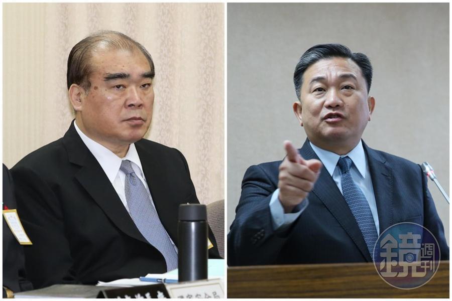 民進黨立委王定宇(右圖)昨日質詢時,提出對破壞連儂牆的陸生和中國遊客祭出「不准再允許入境」,移民署署長邱豐光(左圖)也回應了。(圖為本刊資料照)