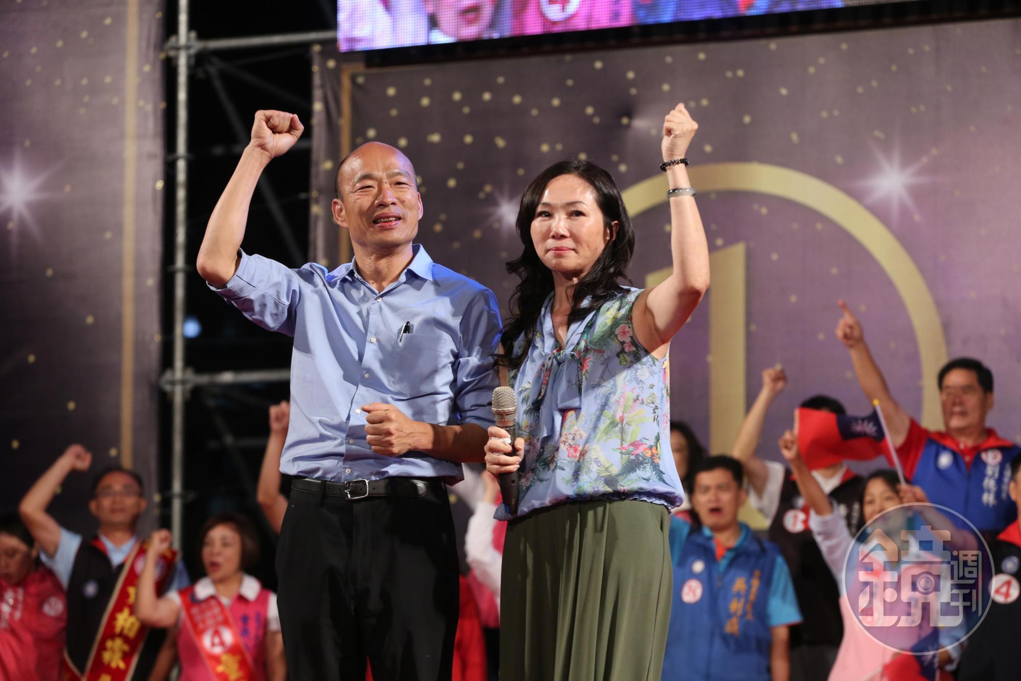 國慶日當天李佳芬也將代夫出征,與屆時人在高雄的韓國瑜,一南一北分進合擊拉抬選情。(本刊資料照)