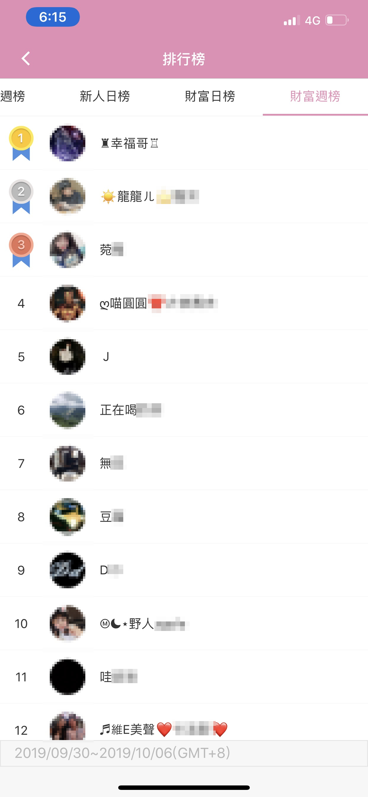 各大平台都有設計這類型的「乾爹」排行榜。圖非當事人。(翻攝自iPair直播)