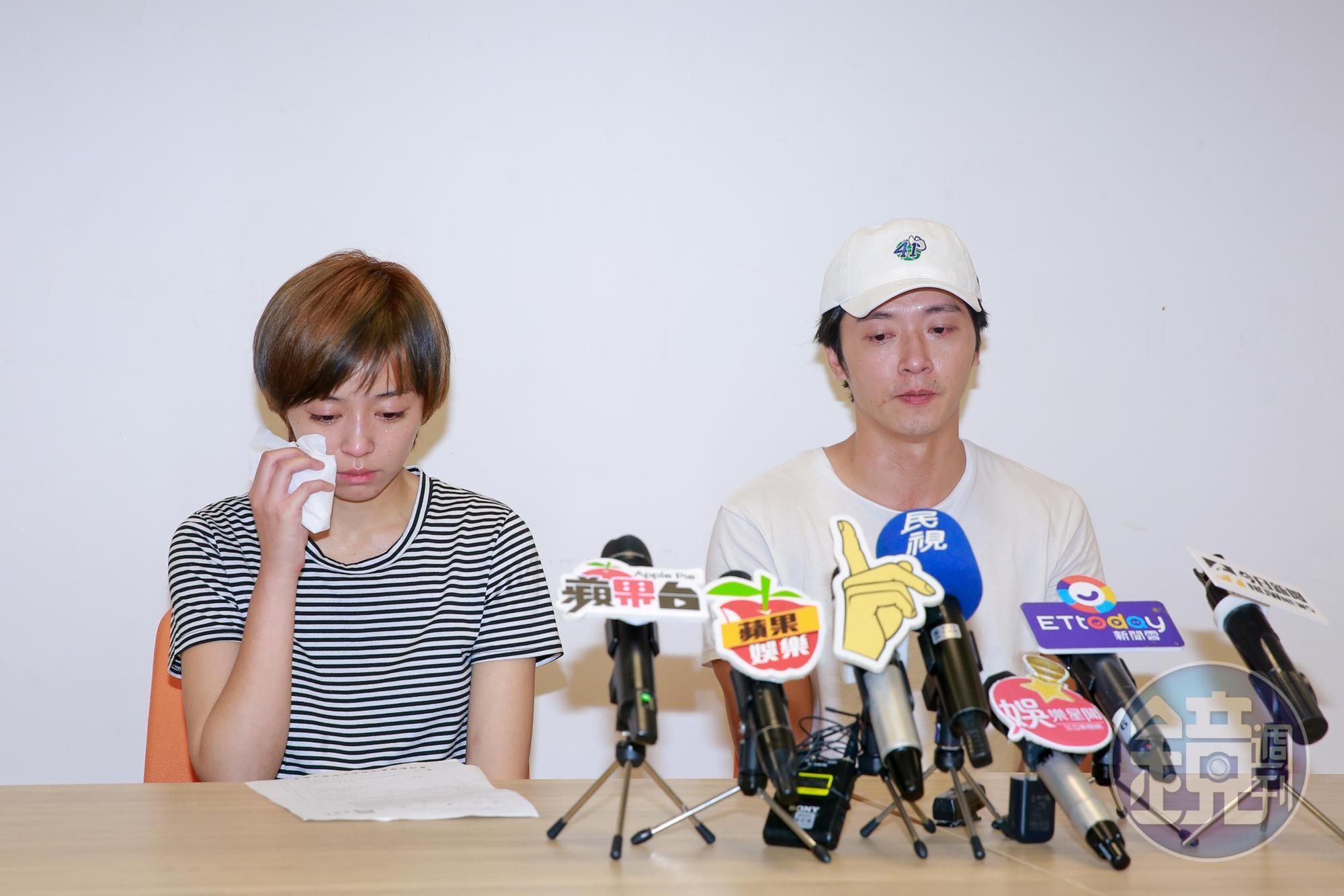 王瞳和馬俊麟昨(3日)落淚開記者,卻沒解釋清楚2人關係。