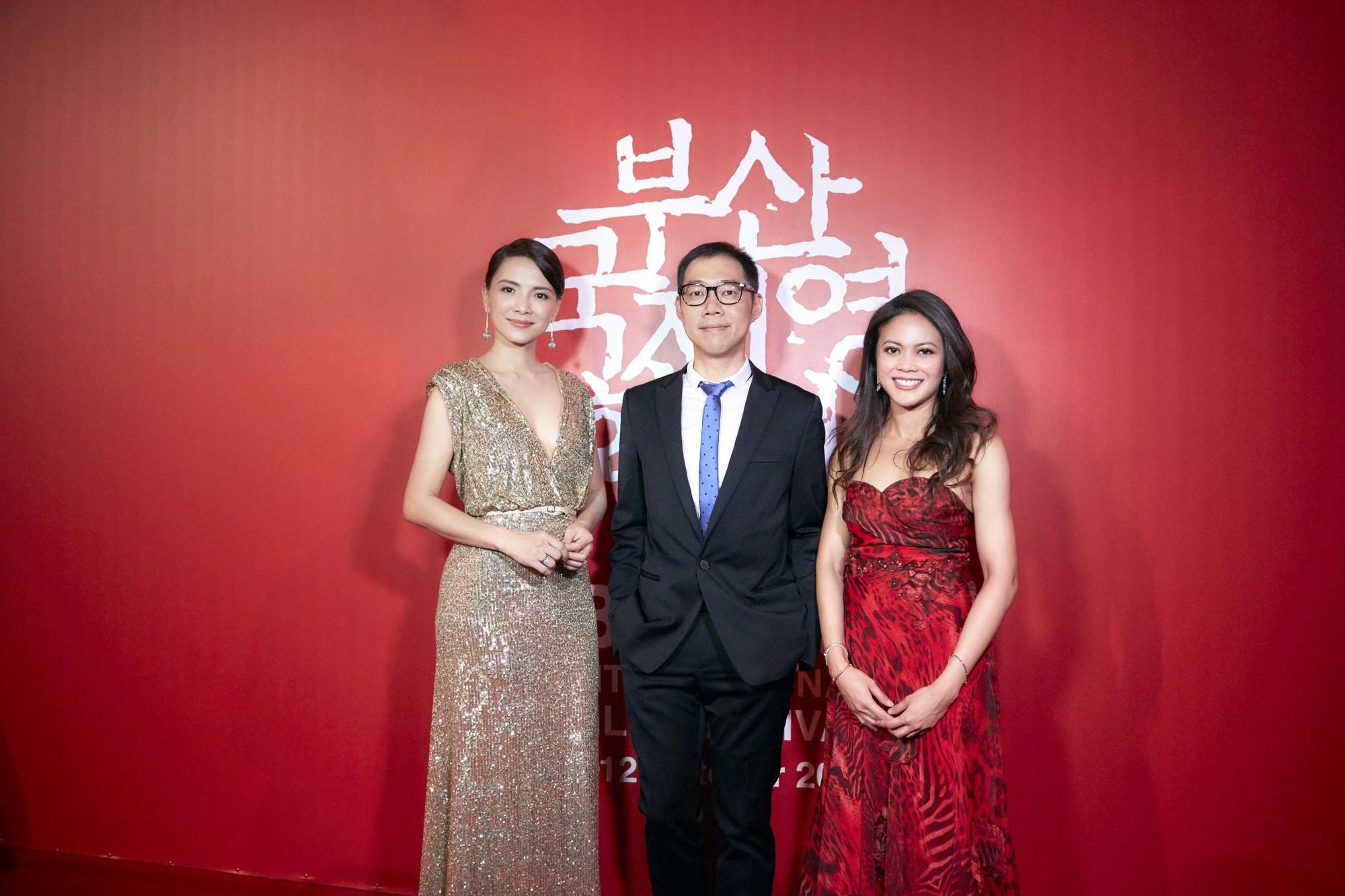 《夕霧花園》女主角李心潔、導演林書宇、監製Raja Jastina Arshad。(甲上提供)