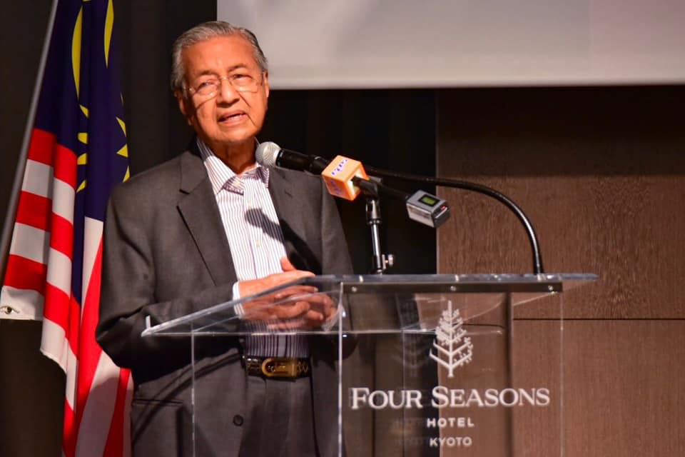 馬來西亞總理馬哈迪認為林鄭月娥應當下台。（翻攝自Dr. Mahathir bin Mohamad臉書）