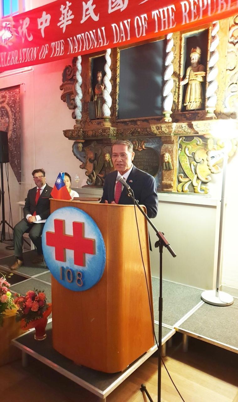 我方駐瑞典代表廖東周。(翻攝自Taipei Mission in Sweden官網)