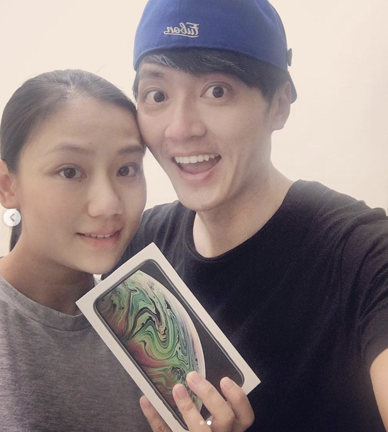 梁敏婷與馬俊麟曾經甜蜜的合照。（翻攝自梁敏婷IG）