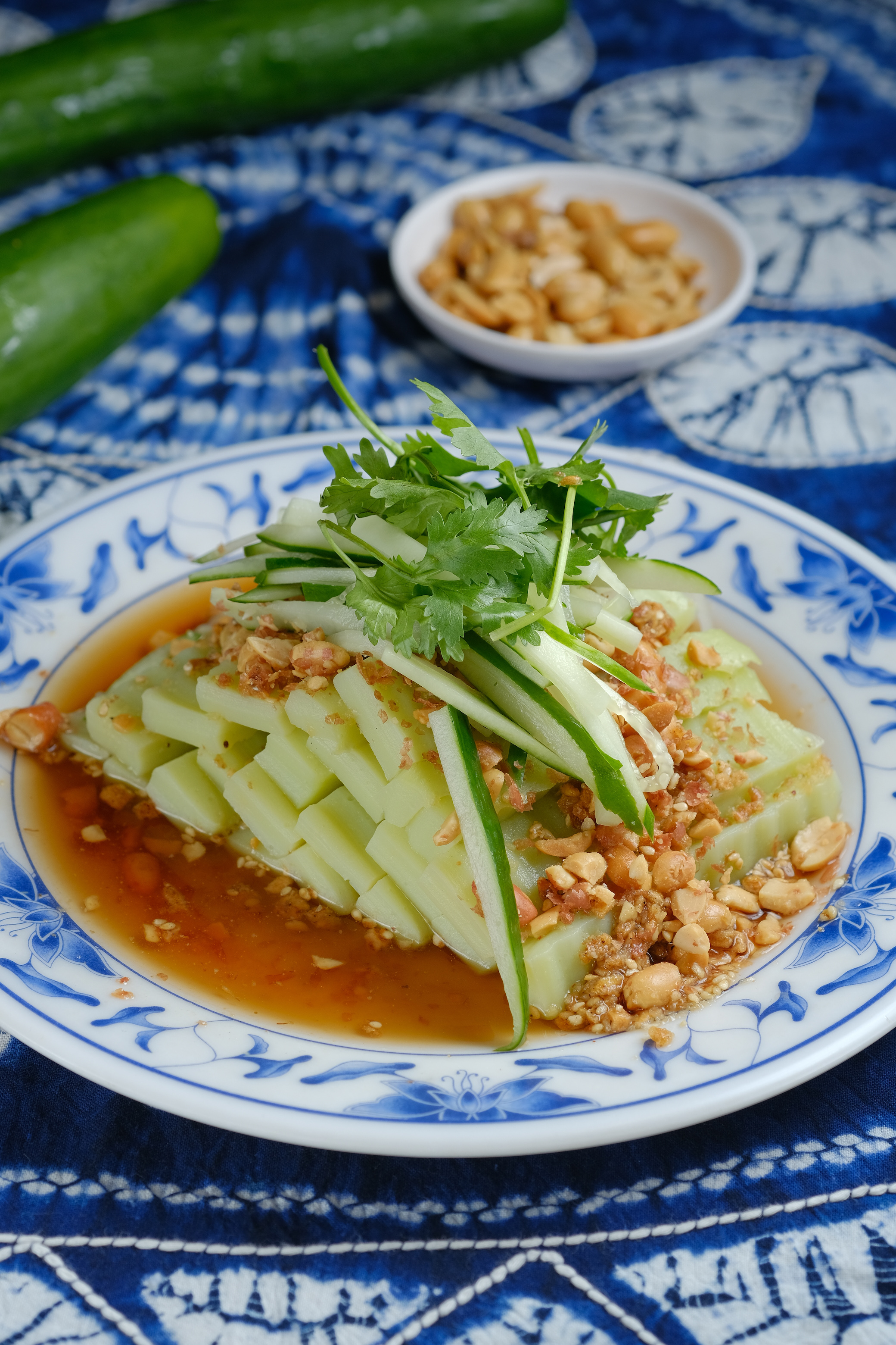涼拌的「豌豆粉」是來這必點的清口頭盤，至今仍保有當年的簡單清爽。（50元／份）