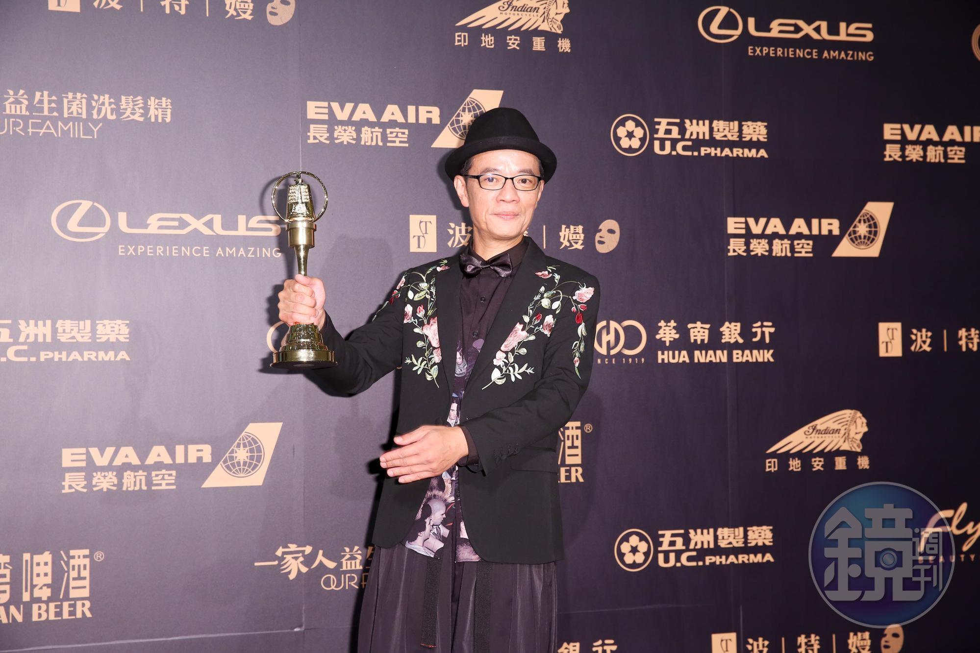 吳朋奉是金獎常勝軍,對於再次得獎,保持冷靜神態。
