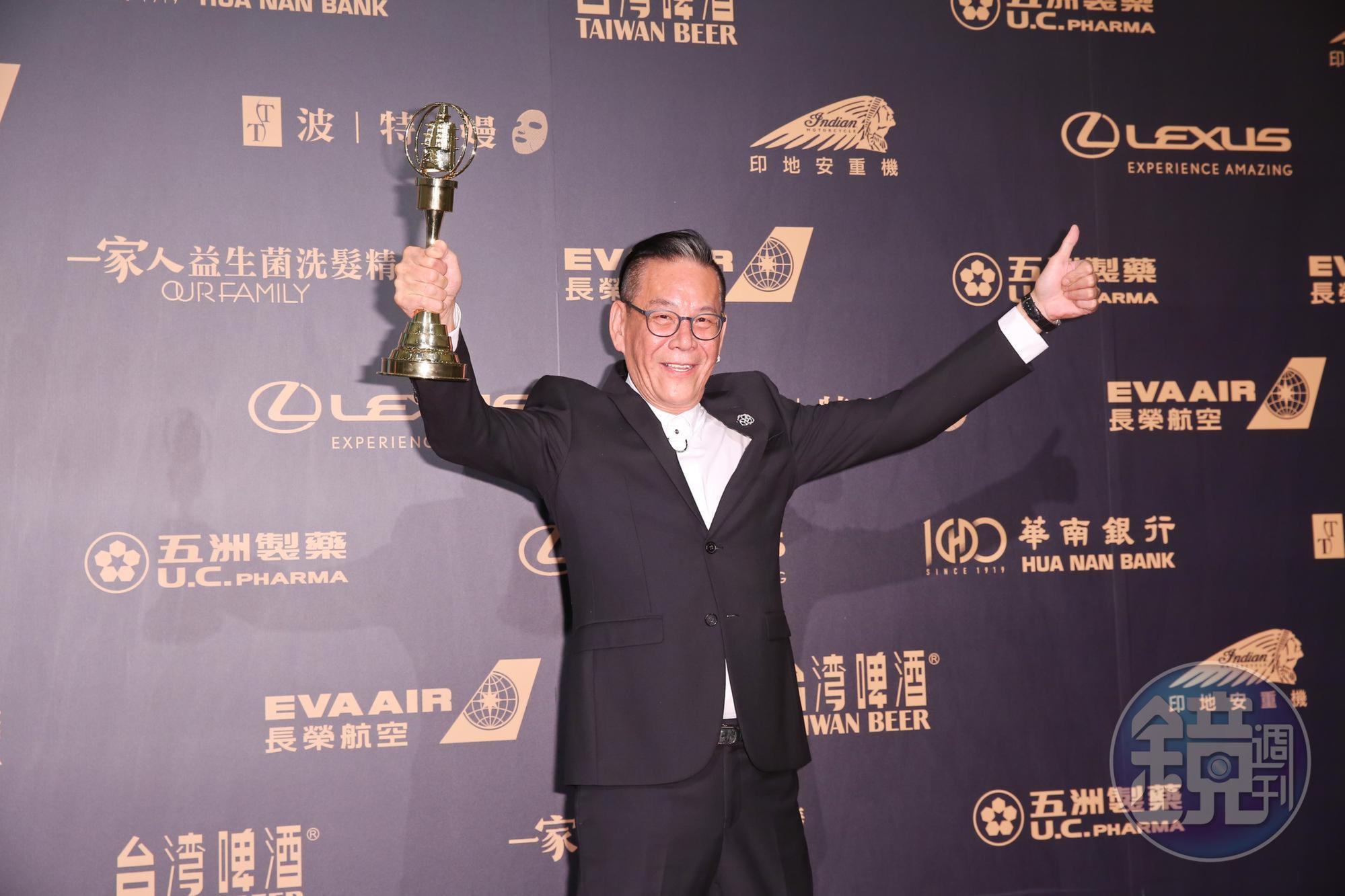 龍劭華如願奪得第54屆電視金鐘獎戲劇節目男主角獎。