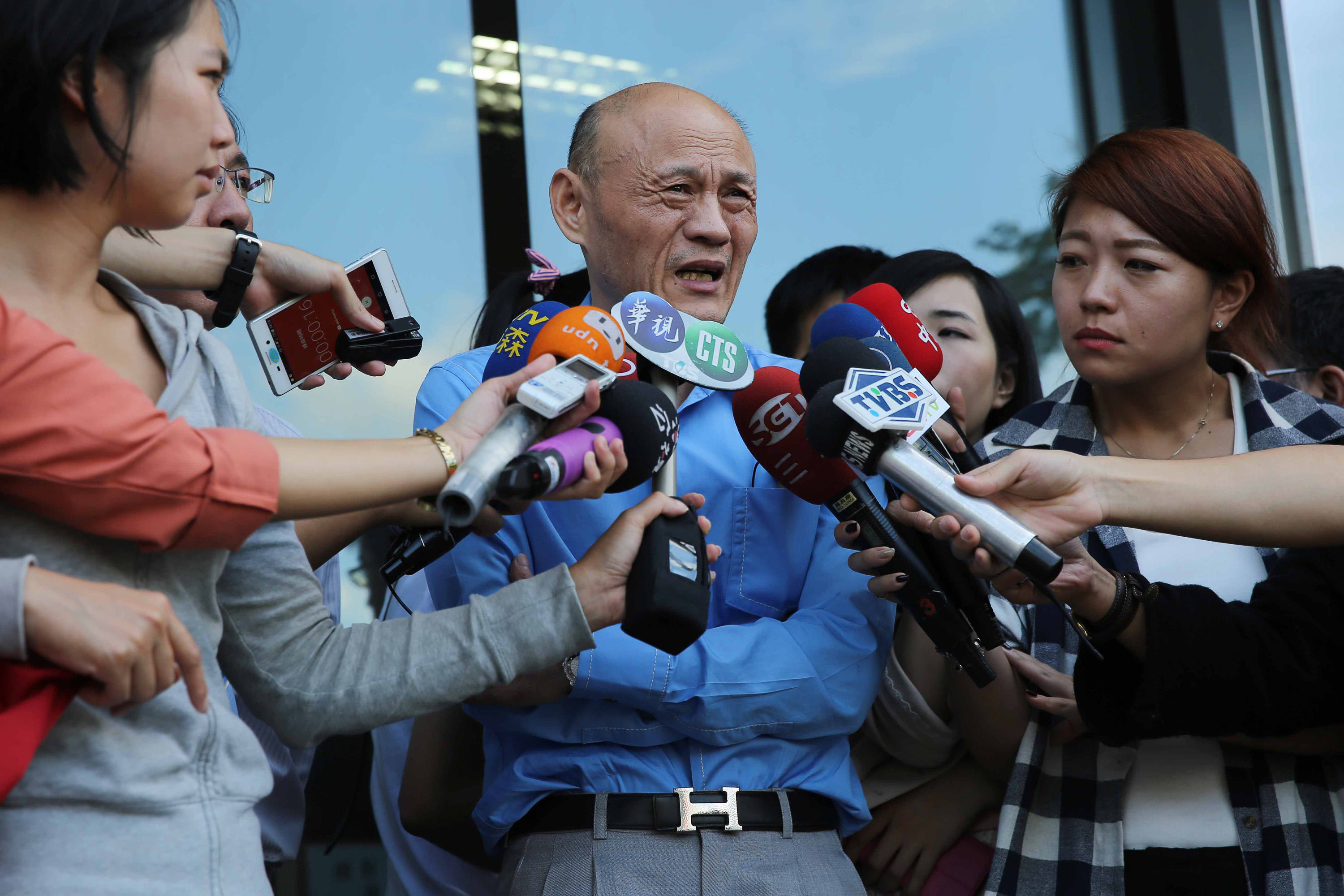 黃明堂是4年前兄弟慘案的倖存者，近期接下美福飯店董座，沒多久卻遭到撤換。（中央社）