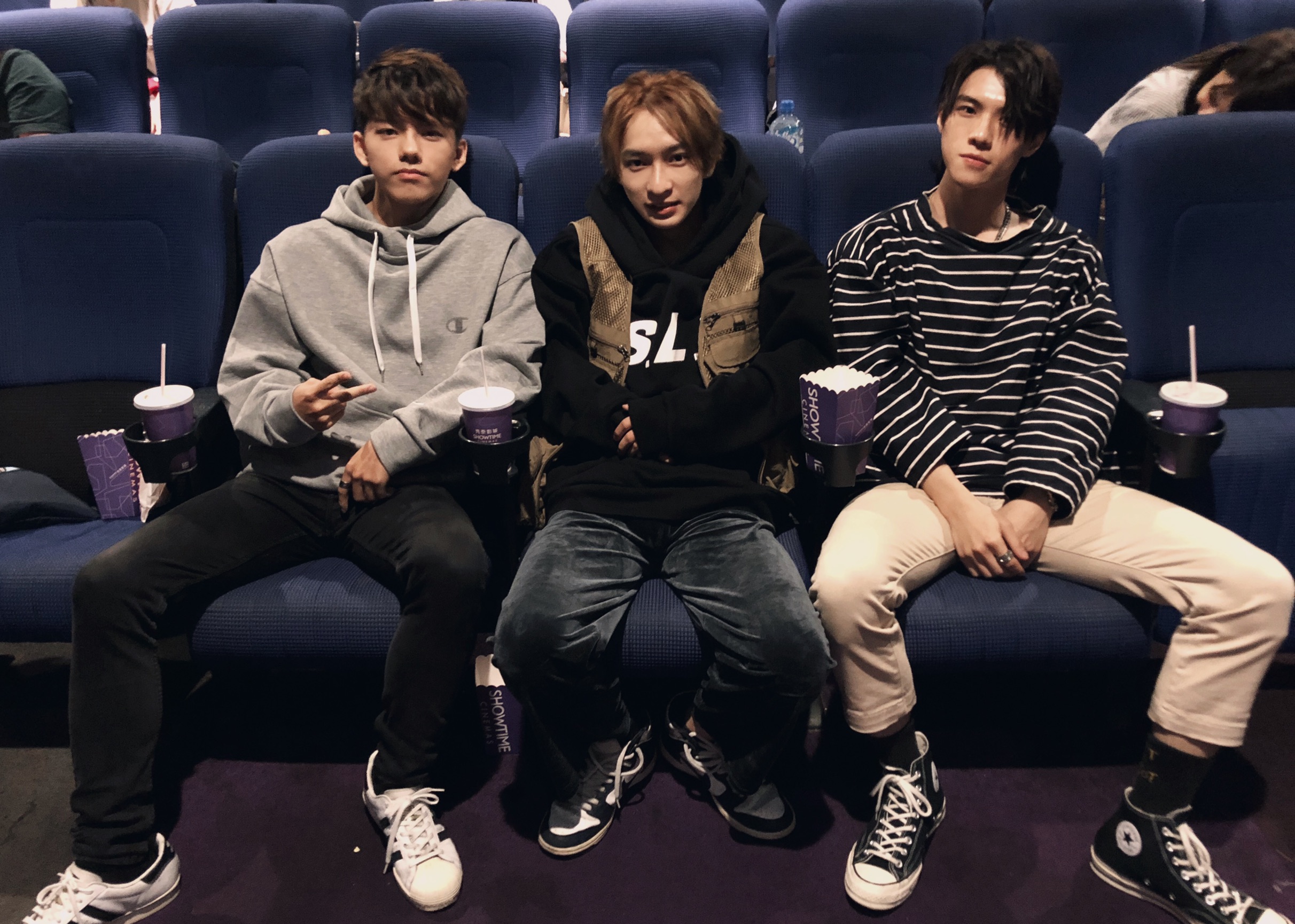 日片《小小戀歌》是部日本青少年樂團勇敢追夢的故事，讓Noovy三位團員感同身受，因而邀歌迷一起進戲院觀賞。（索尼音樂提供）