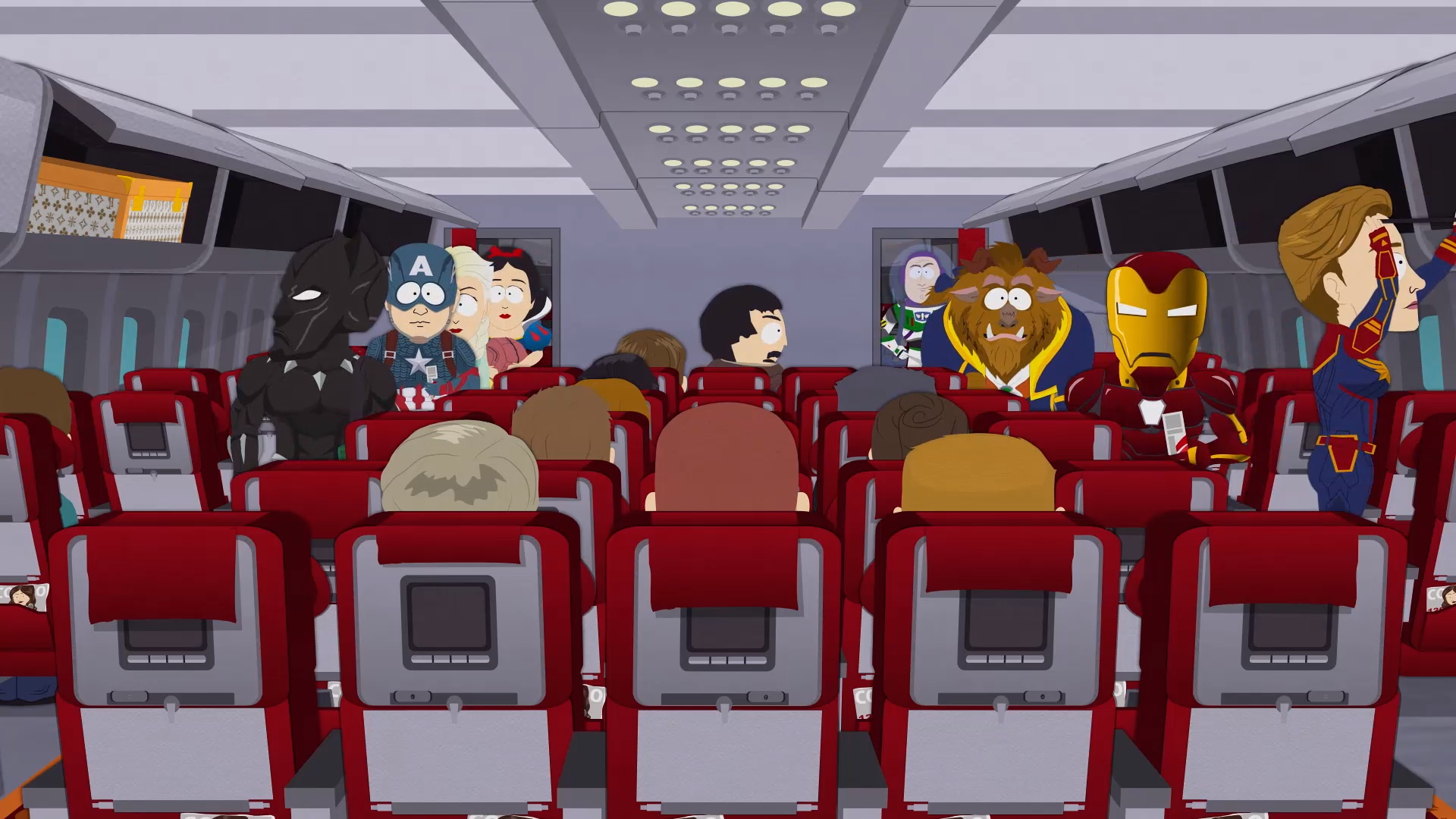 最新一集《南方公園》中,諷刺美國企業為了進軍中國而犧牲言論自由和尊嚴。(southpark.cc.com)