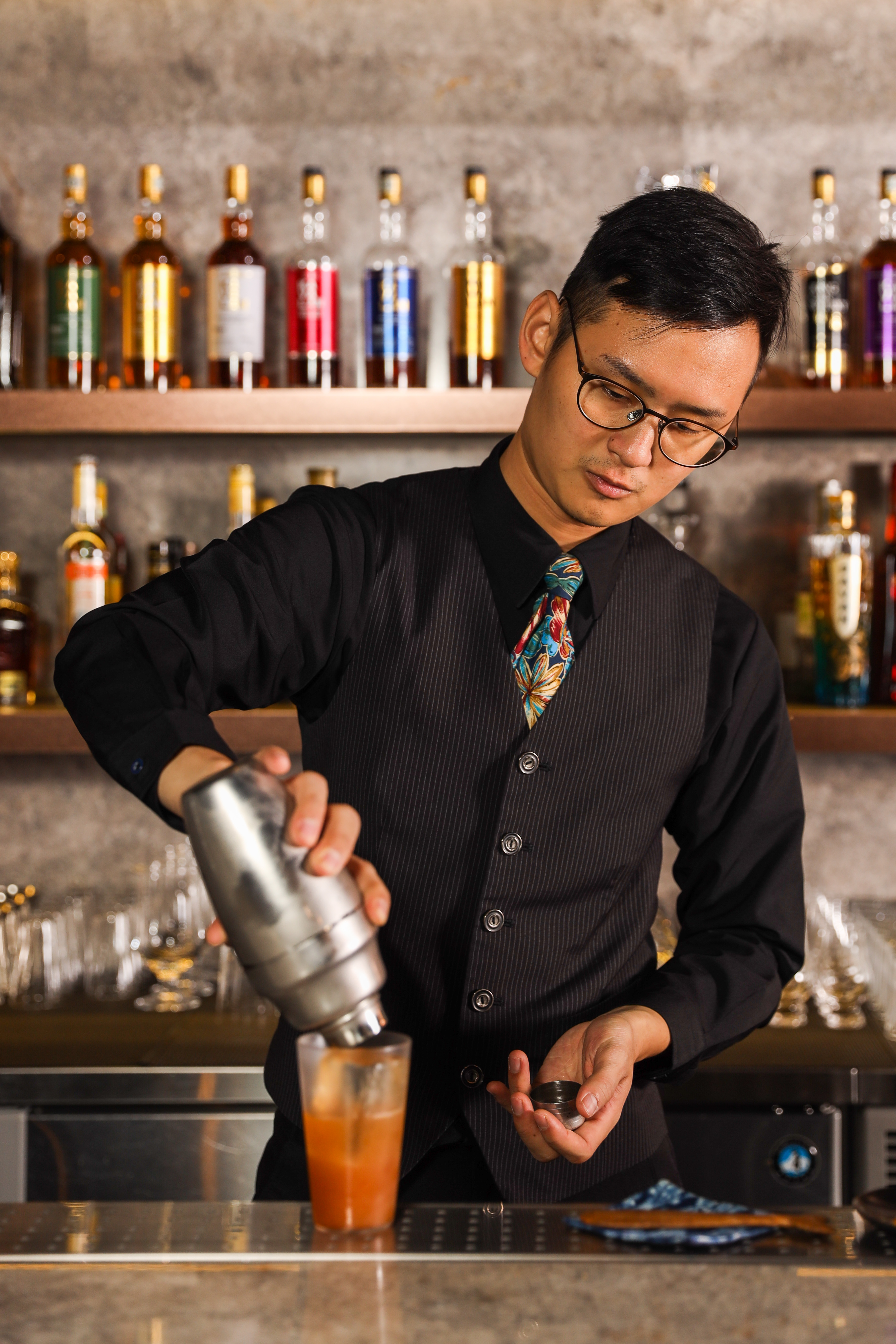 Bar Leader林上恩，年輕有想法，對調酒的構思縝密。