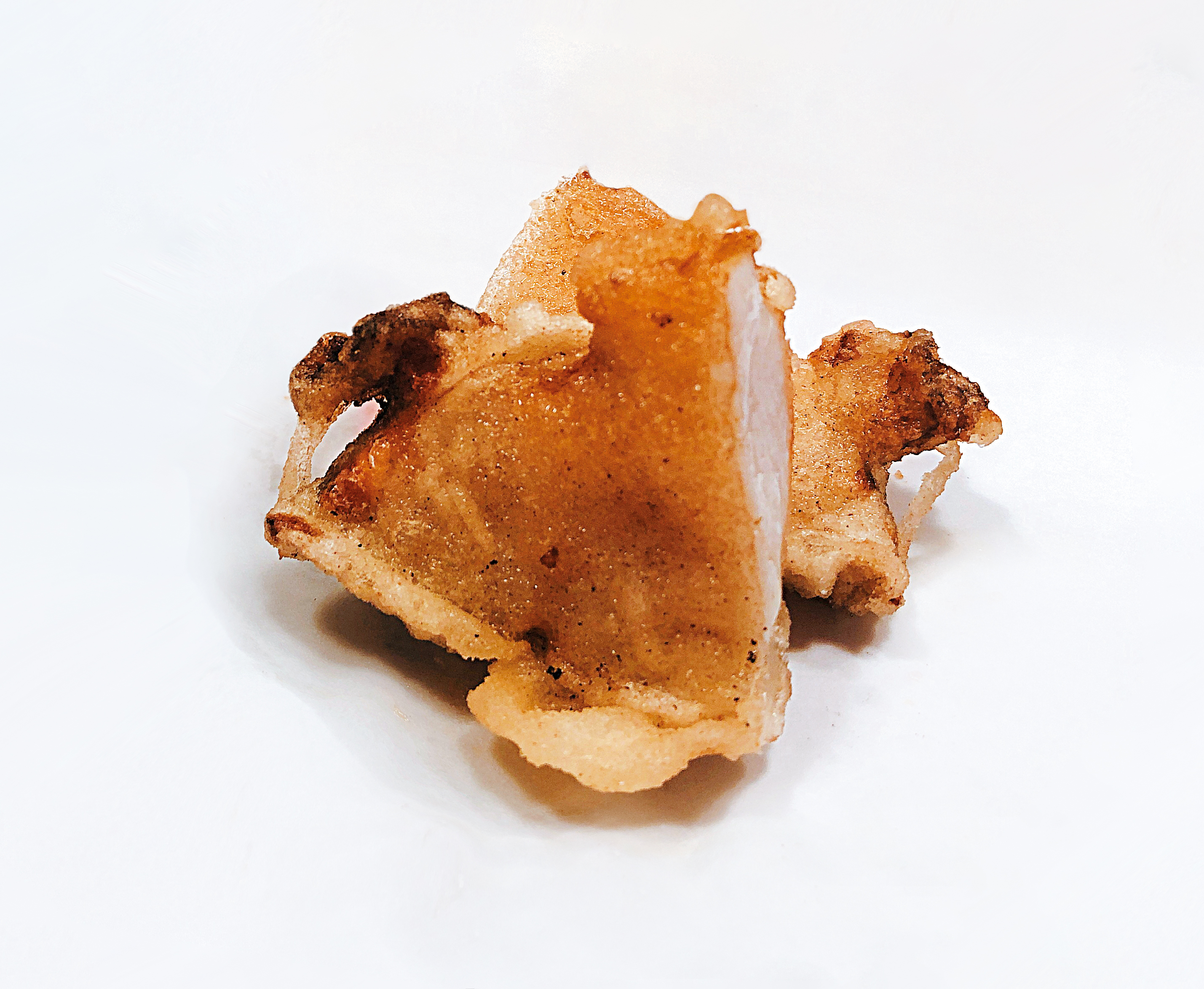 炸鮑魚非常厚實，嚼感最佳。