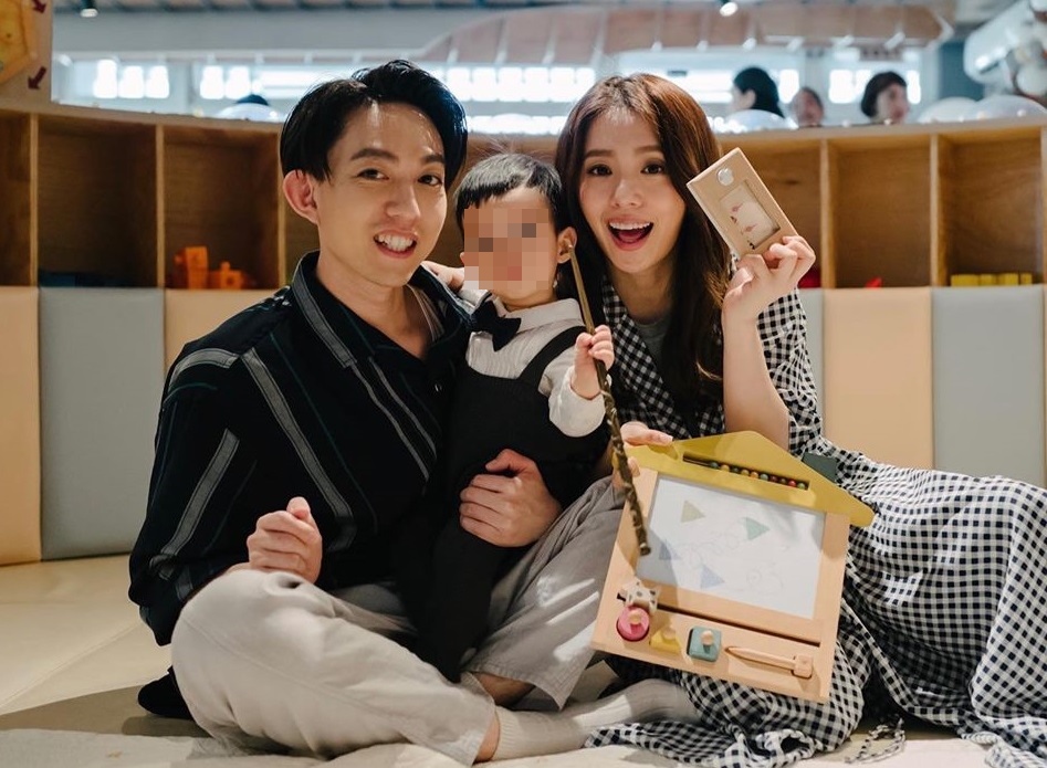 林宥嘉和丁文琪婚後育有一子酷比,現在老婆肚子裡還有一個妹妹。(翻攝自丁文琪♪ Kiki Ting キキ・ティン臉書)