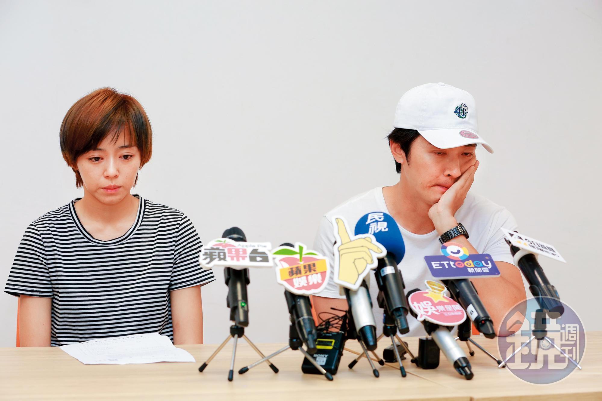馬俊麟妻子提告後,王瞳跟馬俊麟臨時召開記者會,馬俊麟看似想澄清自己和王瞳關係,卻愈描愈黑。