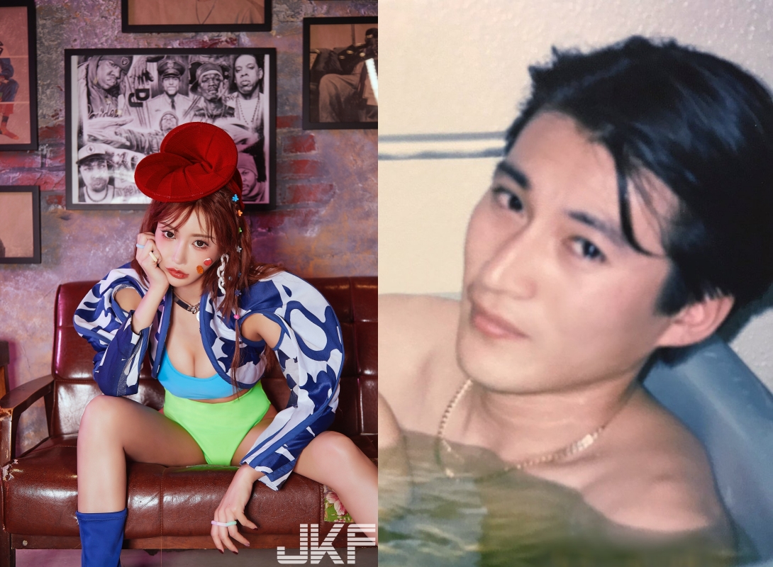 明日花綺羅感謝大家生日祝福，po出多張私照引起網友熱烈討論。（左為JKF提供，右翻攝自明日花綺羅推特）