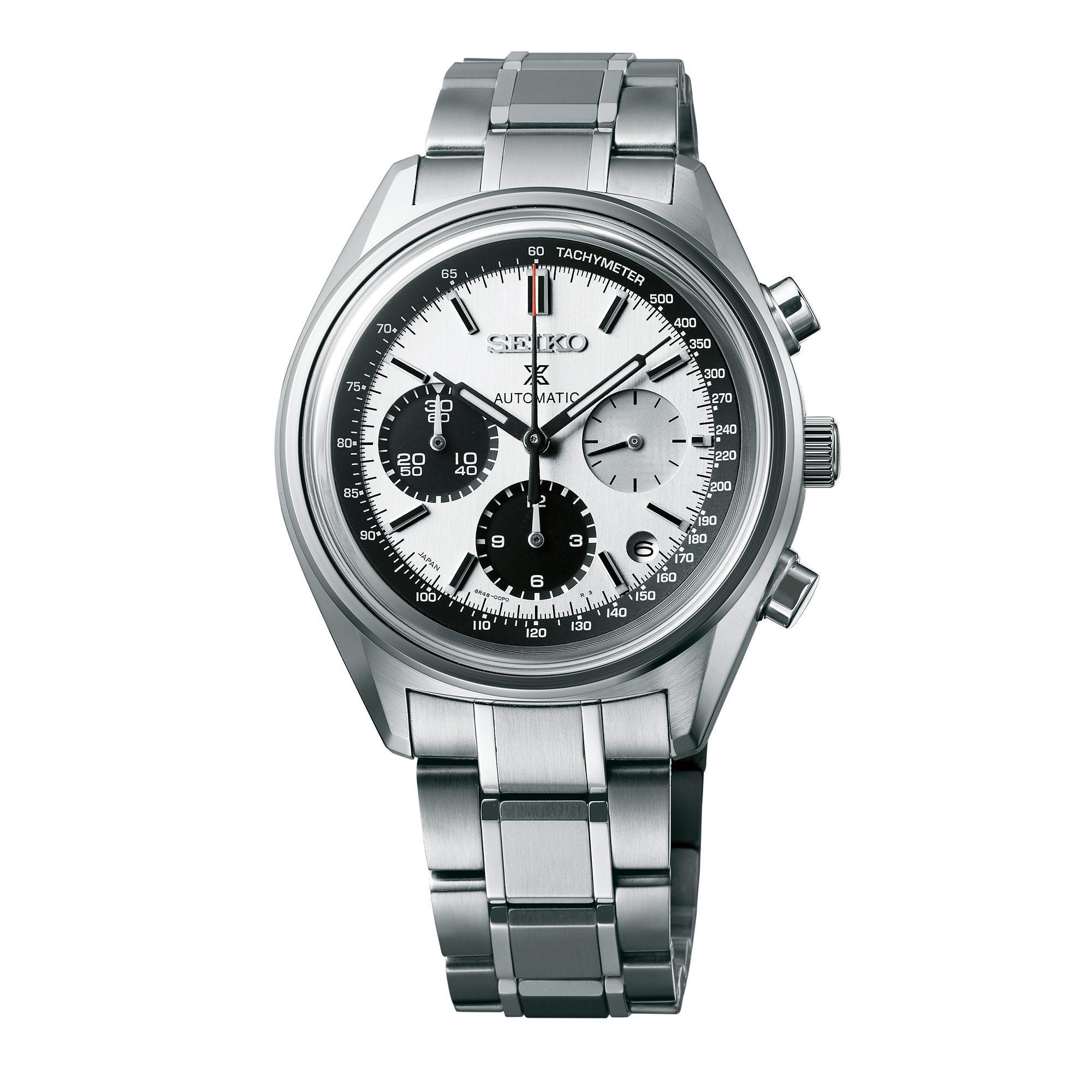 SEIKO自動上鍊計時碼錶50週年限量款SRQ029,全球限量1,000只,定價NT$120,000,預計11月上市。