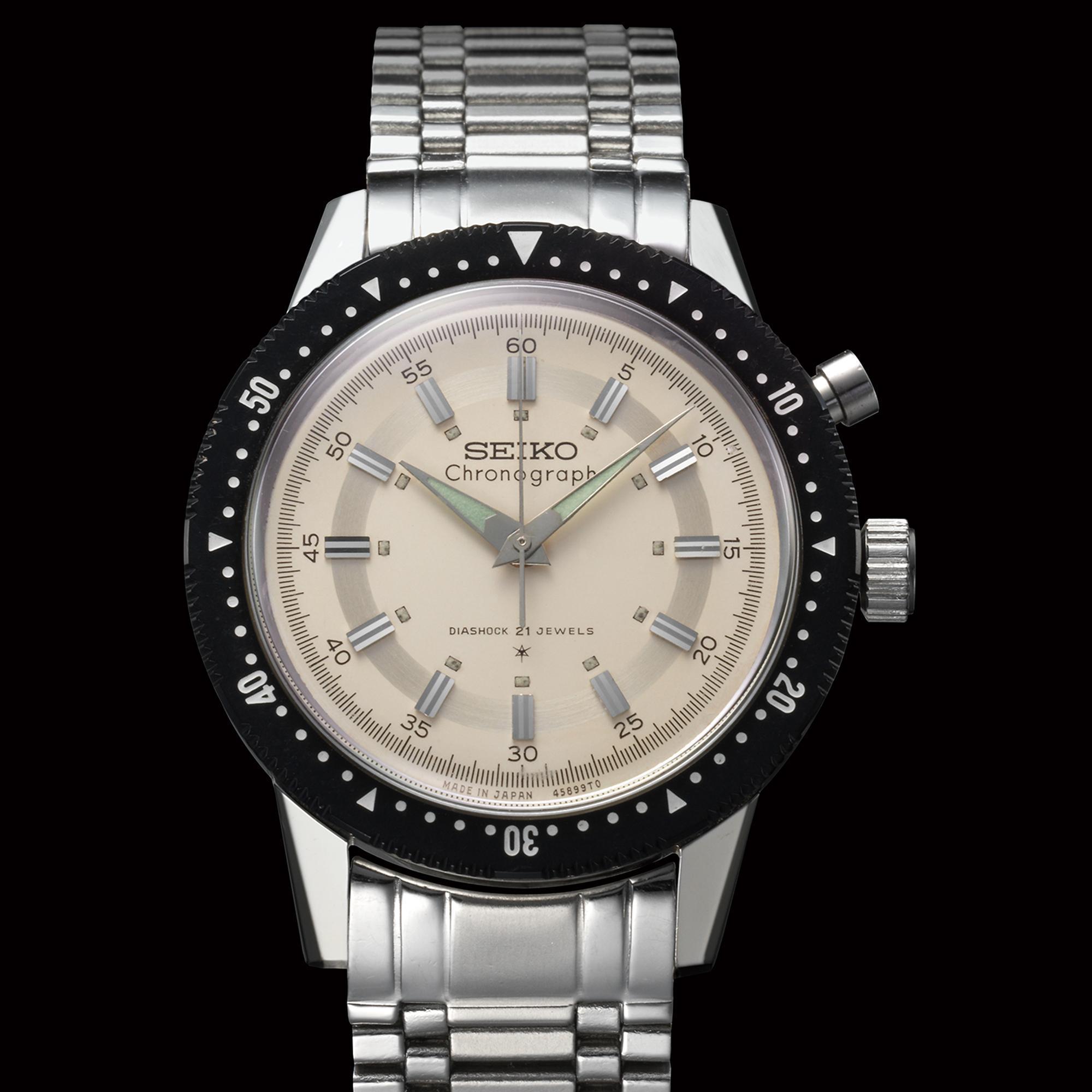1964年的SEIKO Crown Chronograph,是日本第一只國產自製計時碼錶。