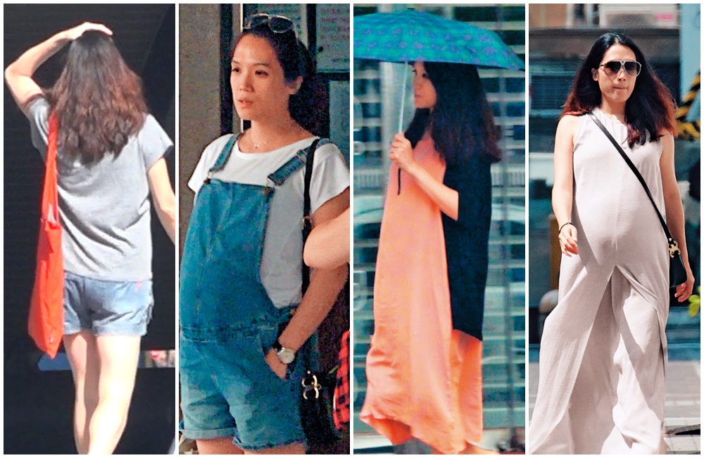 目測已7、8個月身孕的連詠心，「孕媽咪」穿搭LOOK首度曝光。