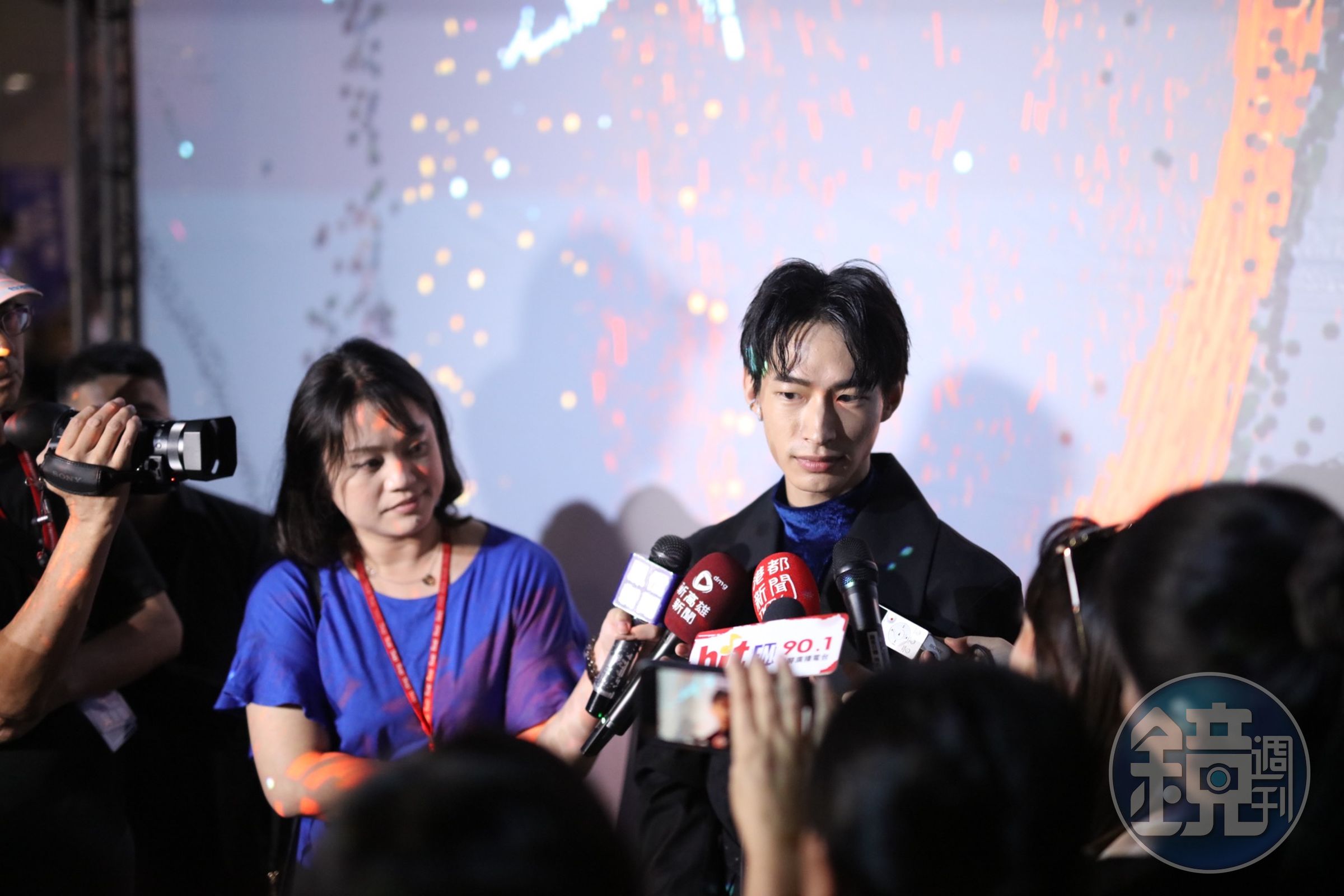 黃河私密打手槍影片外流，他出席高雄電影節活動，吸引媒體追問此事。（高雄電影節提供）