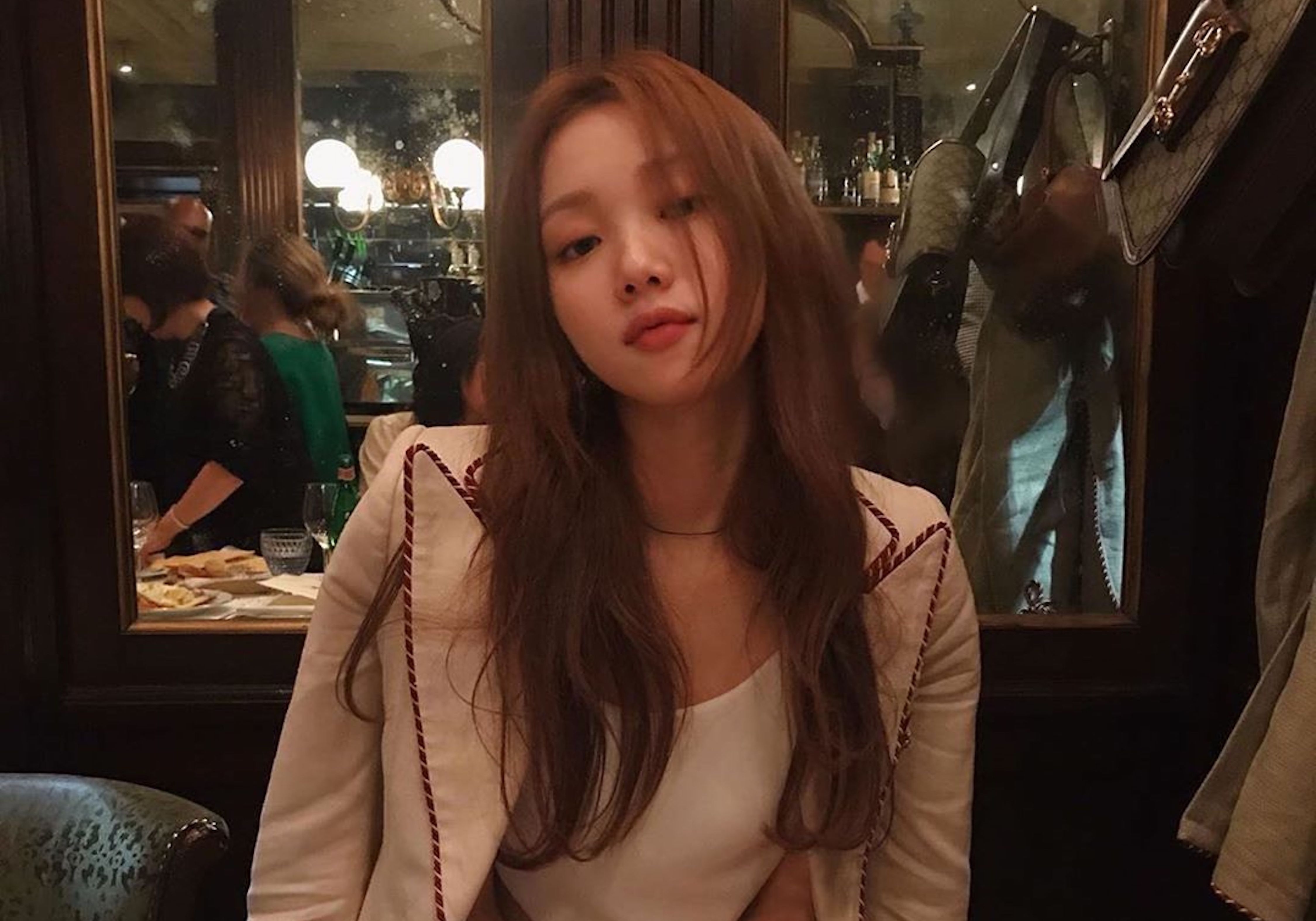 李聖經配戴Lume尊爵黑錬條項鍊。NT$23,600（MINOSHIN提供）